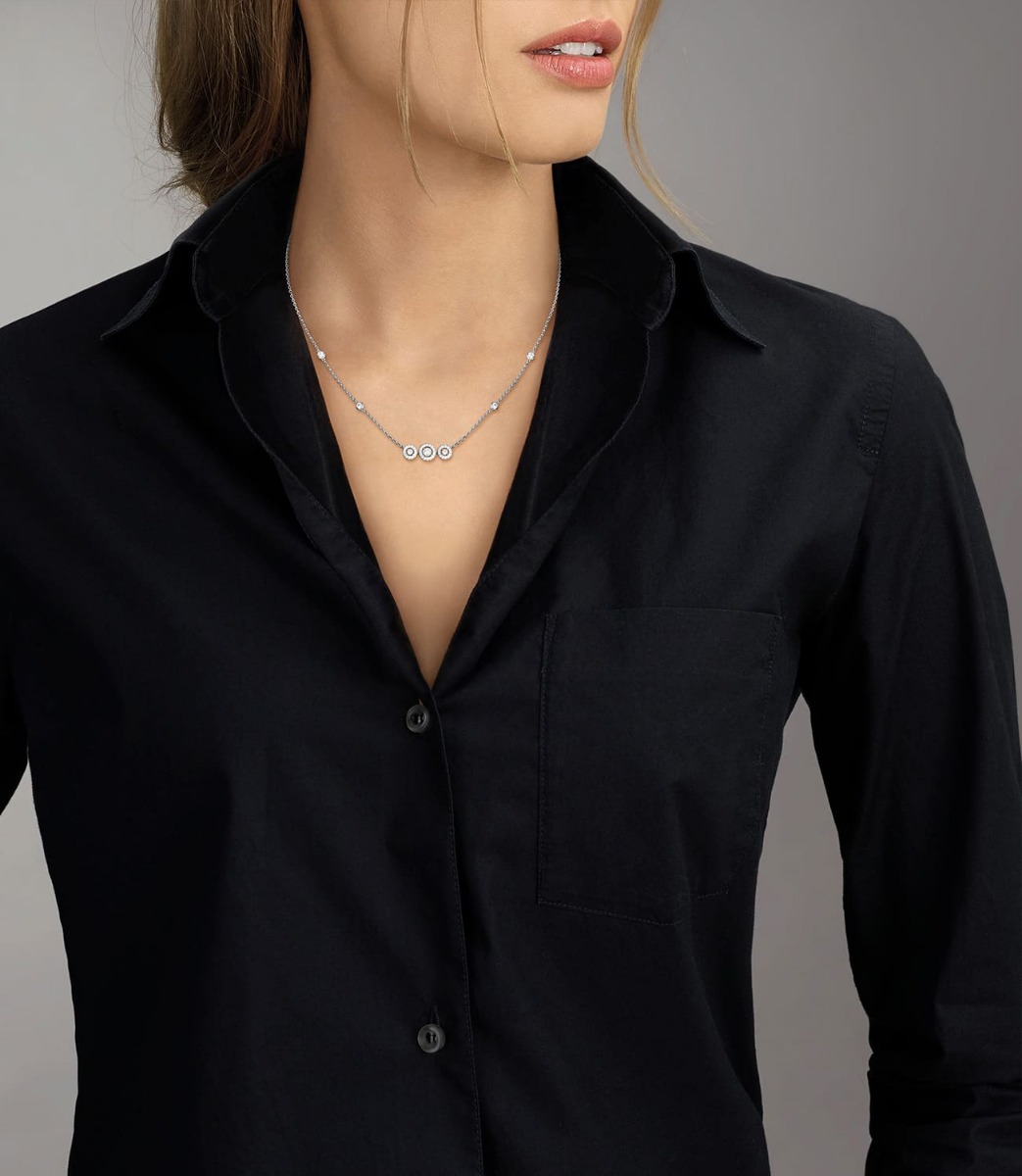 Joy Trilogy Für sie Diamant Kette Weißgold 07030-WG
