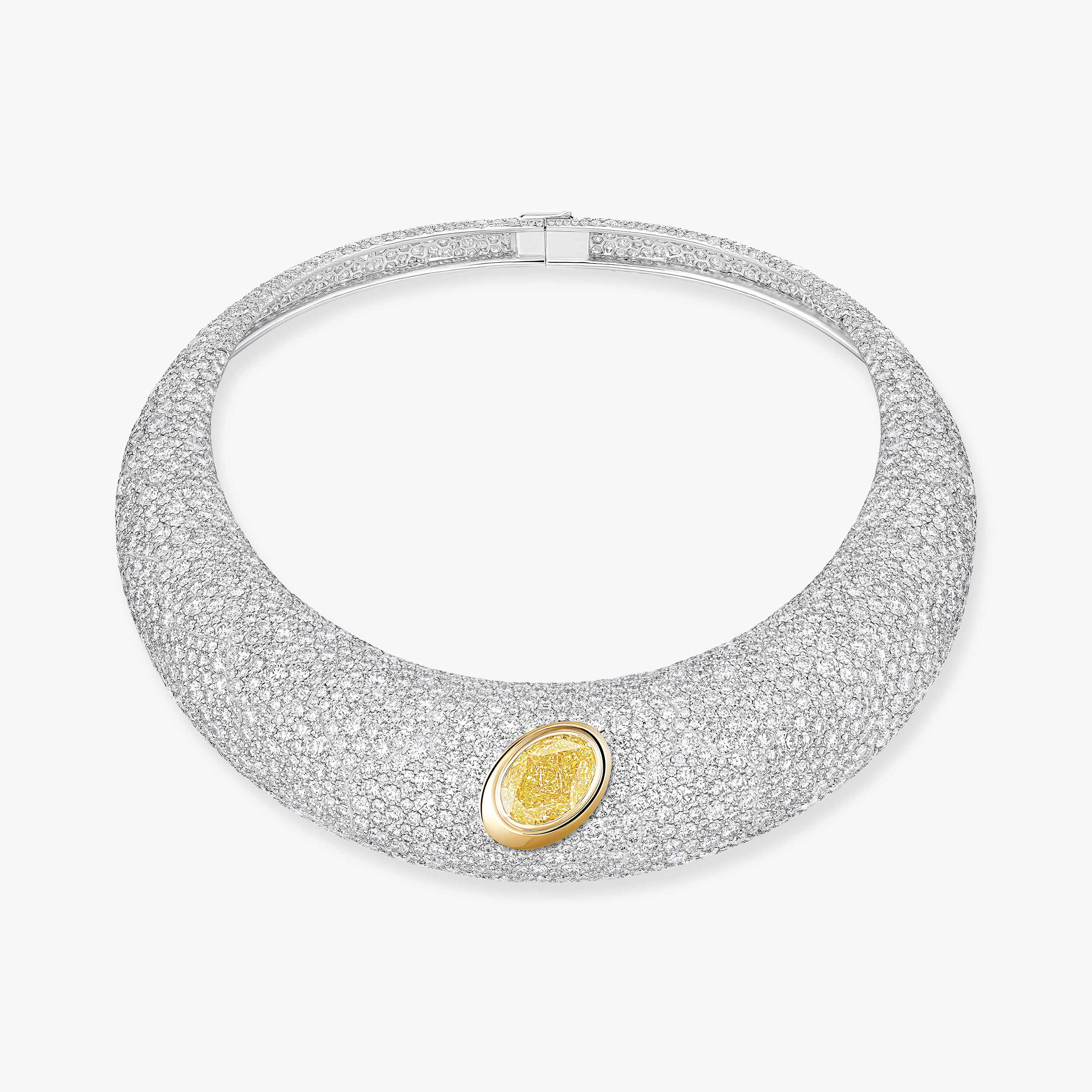 Midnight Sun Gold and Diamond Necklace | Messika 14578-WY
