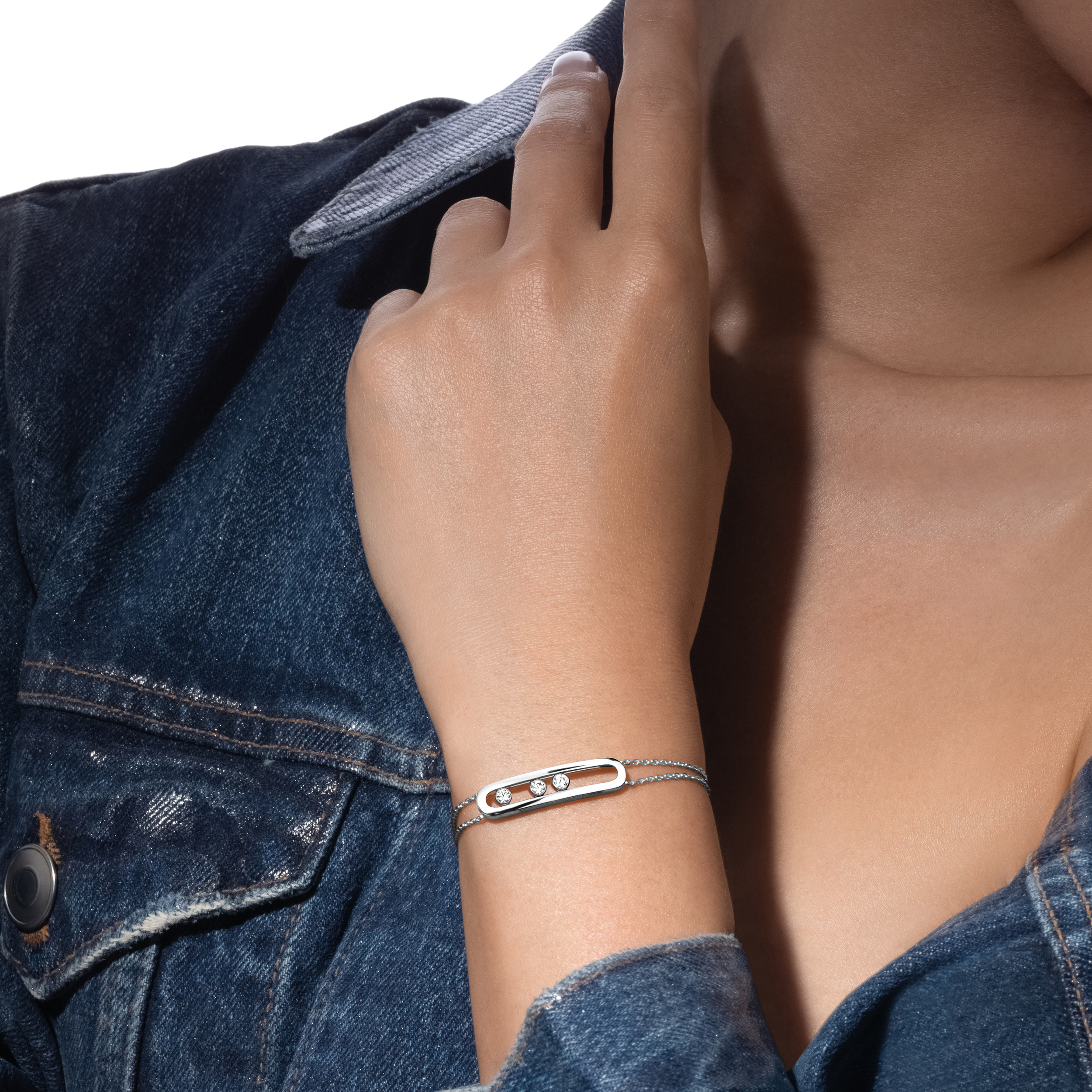 White Gold Diamond Bracelet Move | Messika 03996-WG