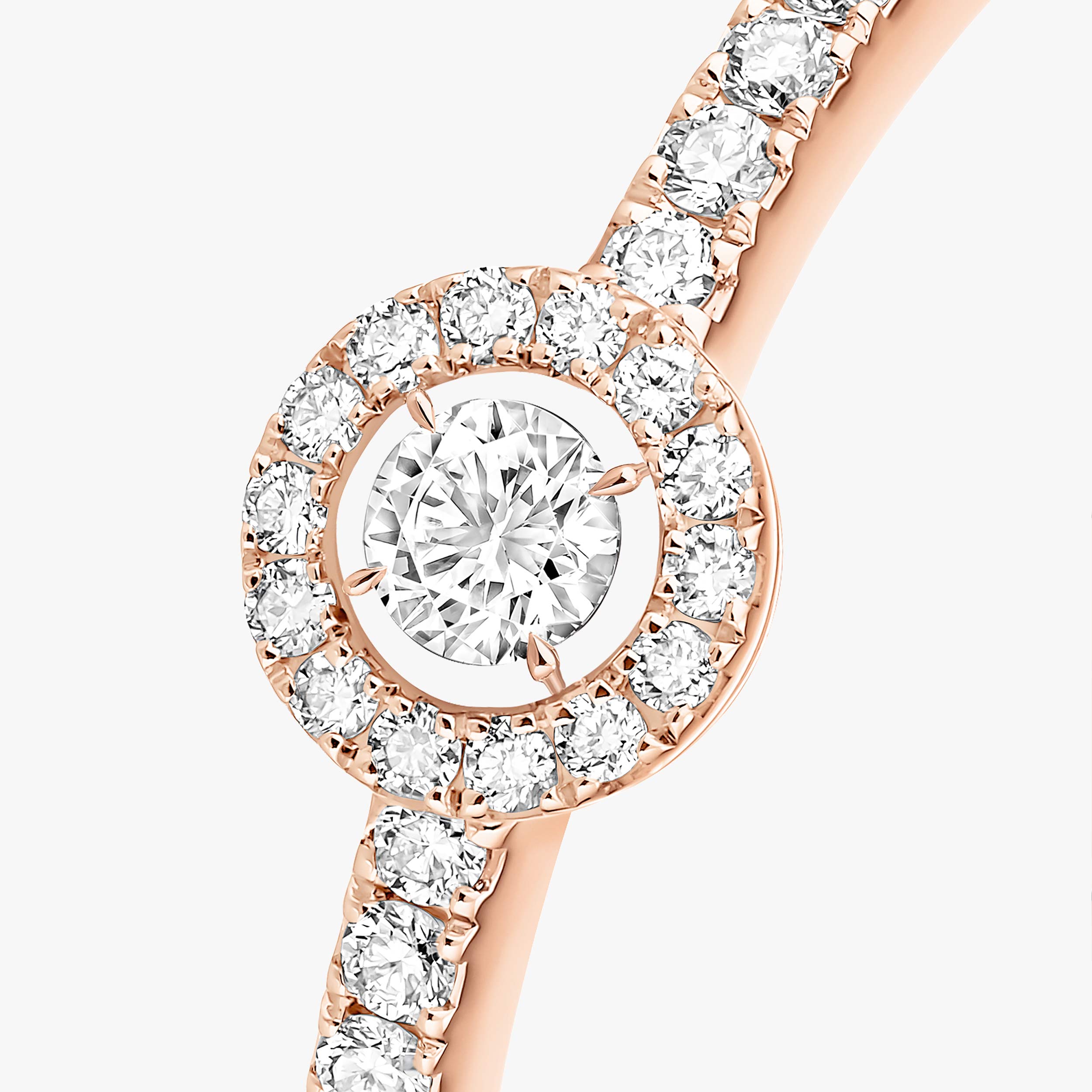 ジョイ》 ピンクゴールド＆ダイヤモンド ソリテールリング | メシカ