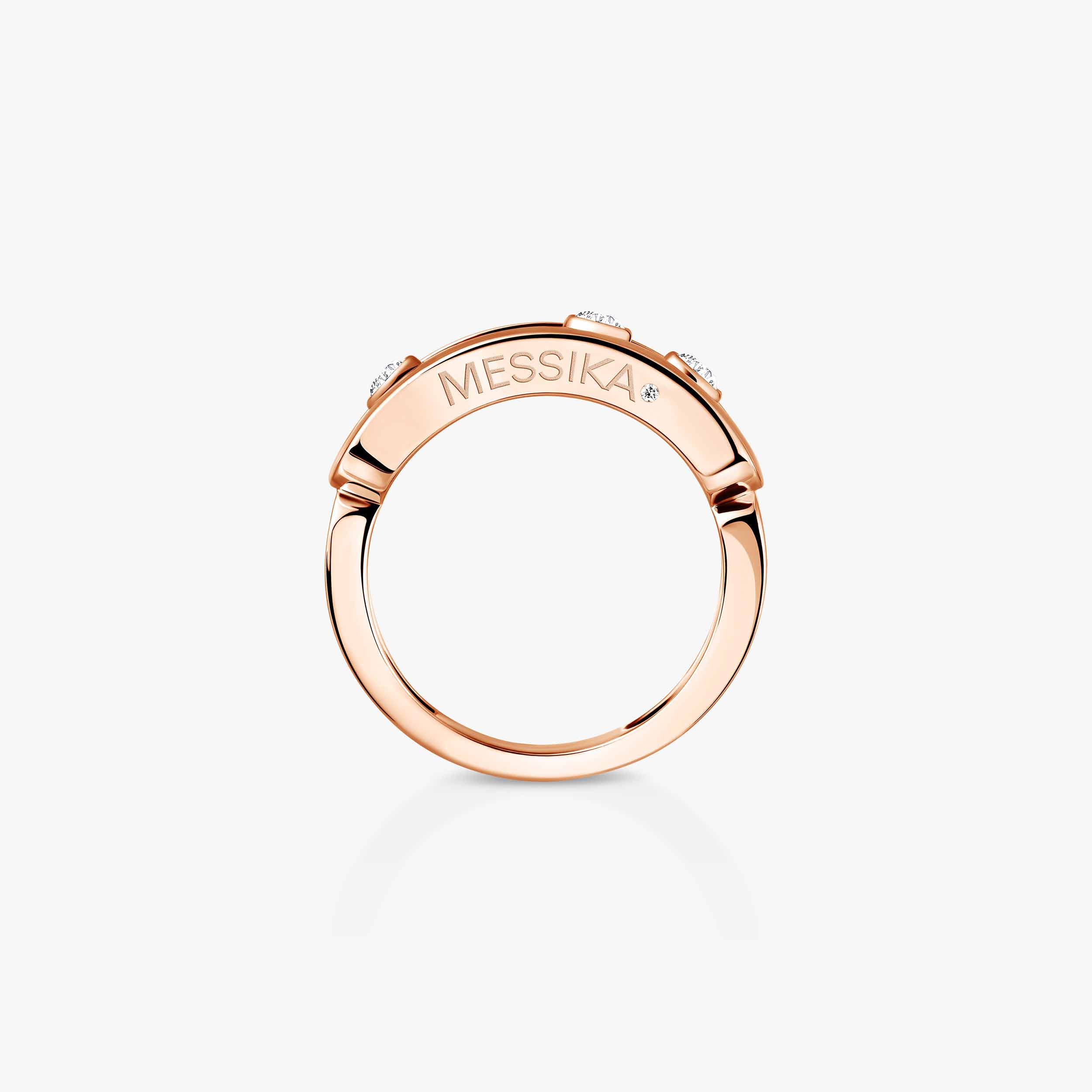 Pink Gold Diamond Ring Move | Messika 03998-PG