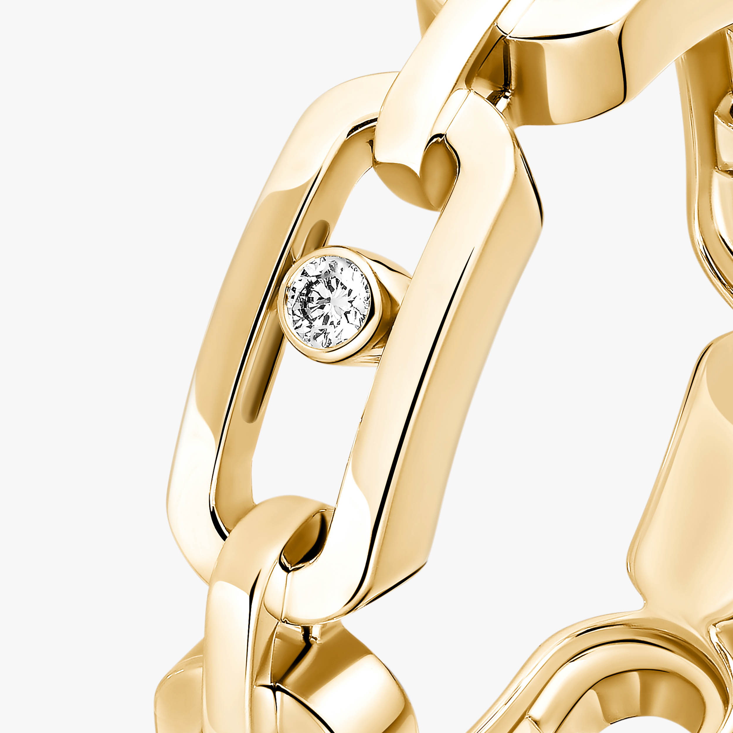 Move Link Diamond Ring in Yellow Gold | Messika 12078-YG