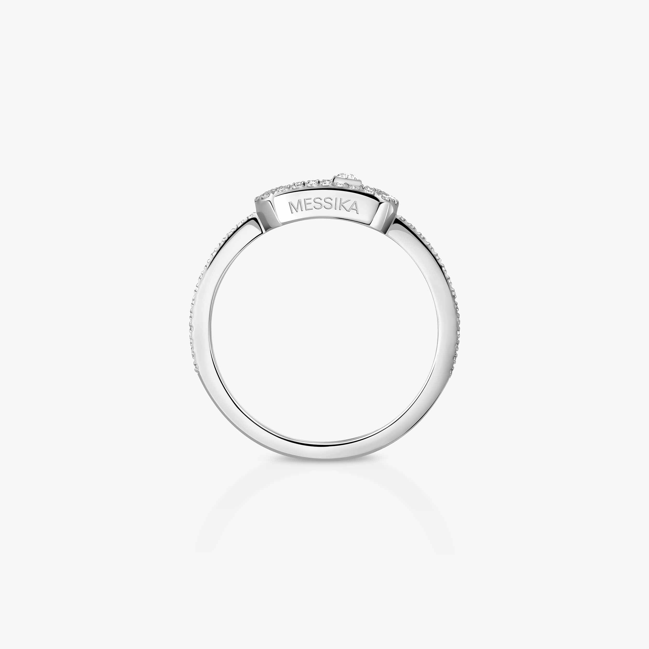 Docks gmar69 platino quadrata con anello mobile Acciaio Inossidabile