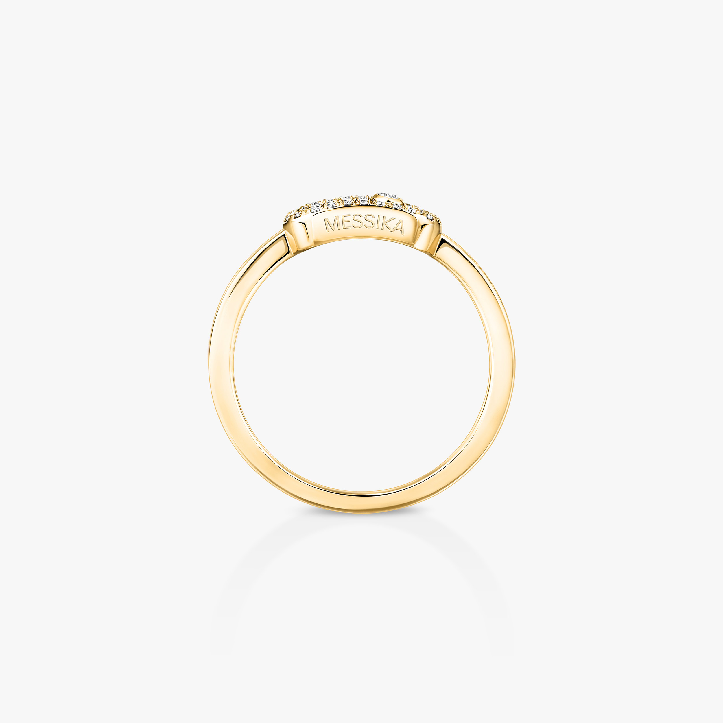 Yellow Gold Diamond Ring Move Uno | Messika 04705-YG