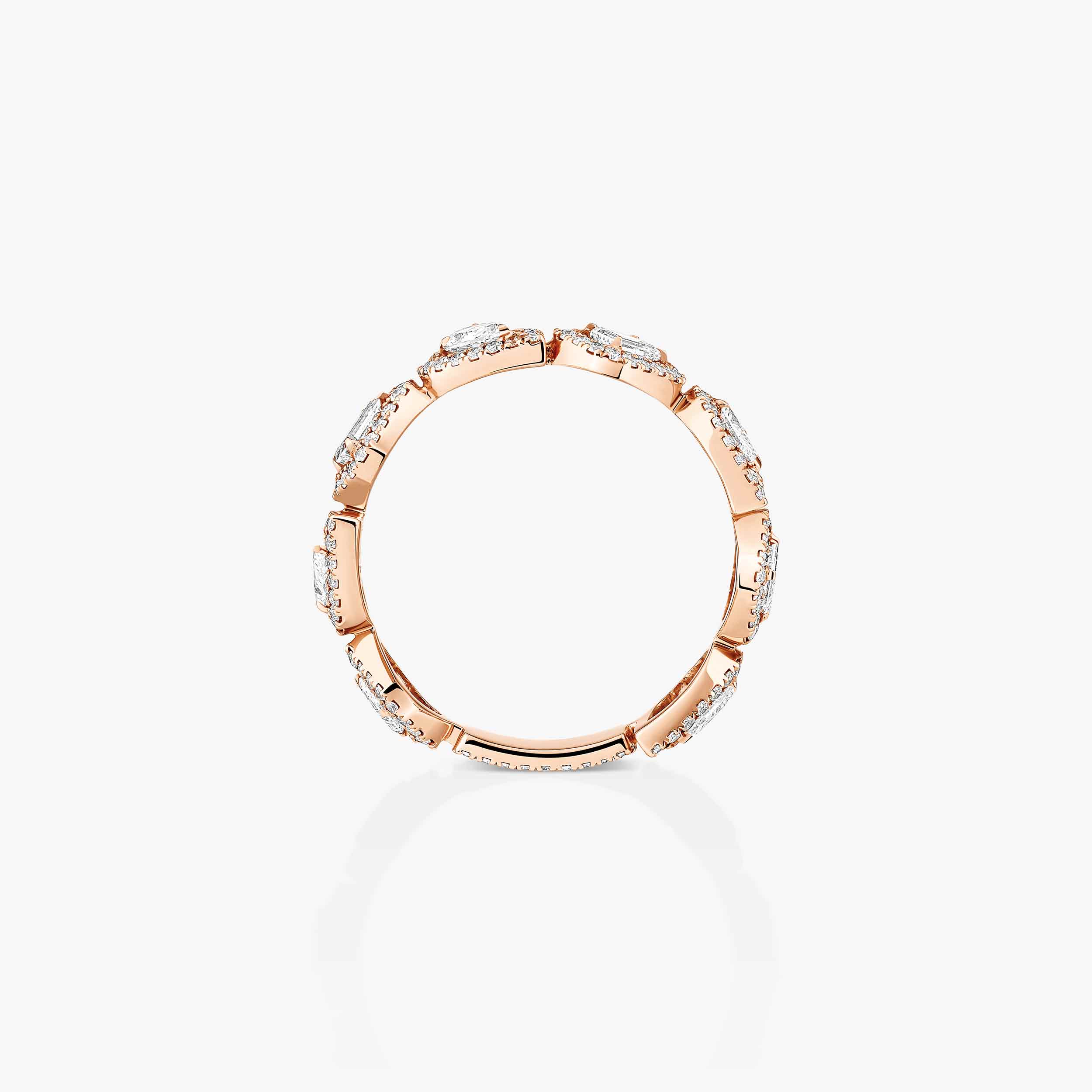 マイ ツイン》 ピンクゴールド＆ダイヤモンド パヴェ マリッジリング