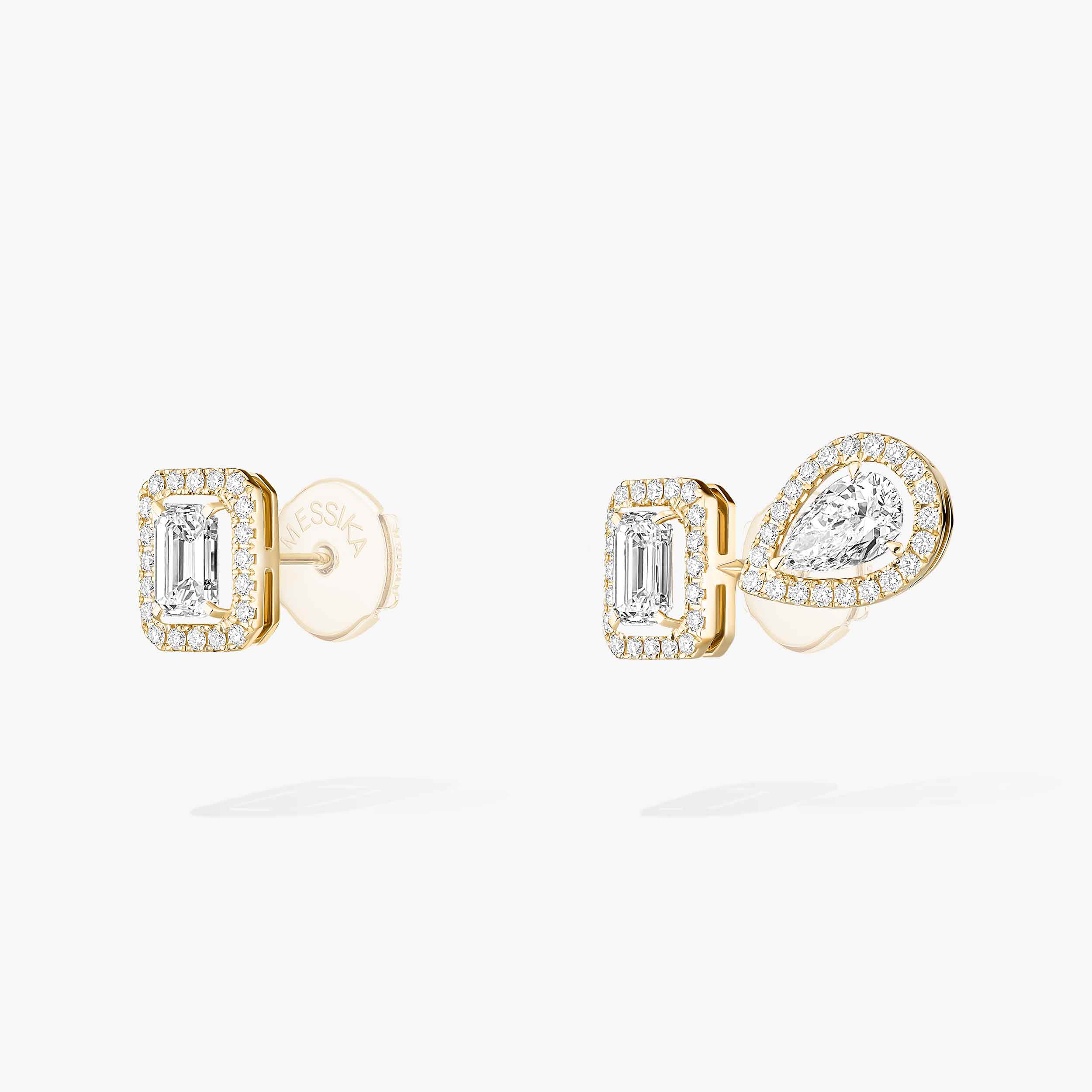My Twin Diamond Earrings in Yellow Gold | Messika 12886-YG