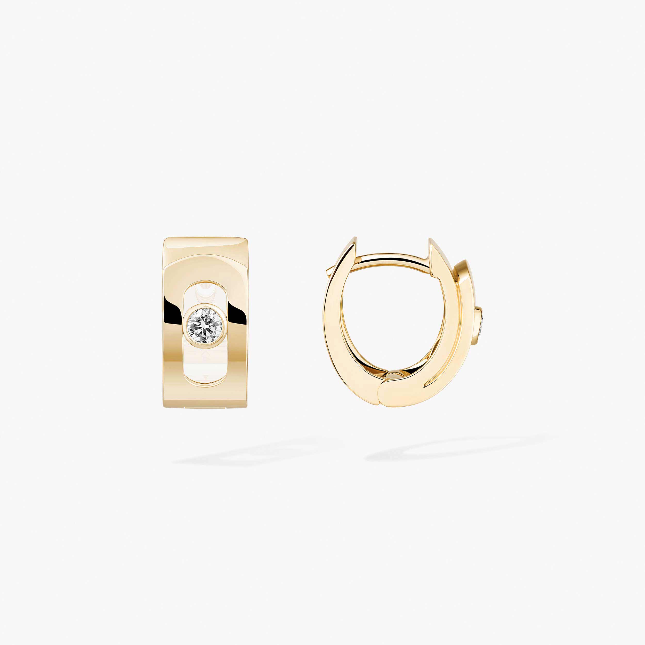 【coussinet】moa イヤリング ゴールド Move Noa Diamond Hoop Earrings in Yellow Gold | Messika 15211-YG