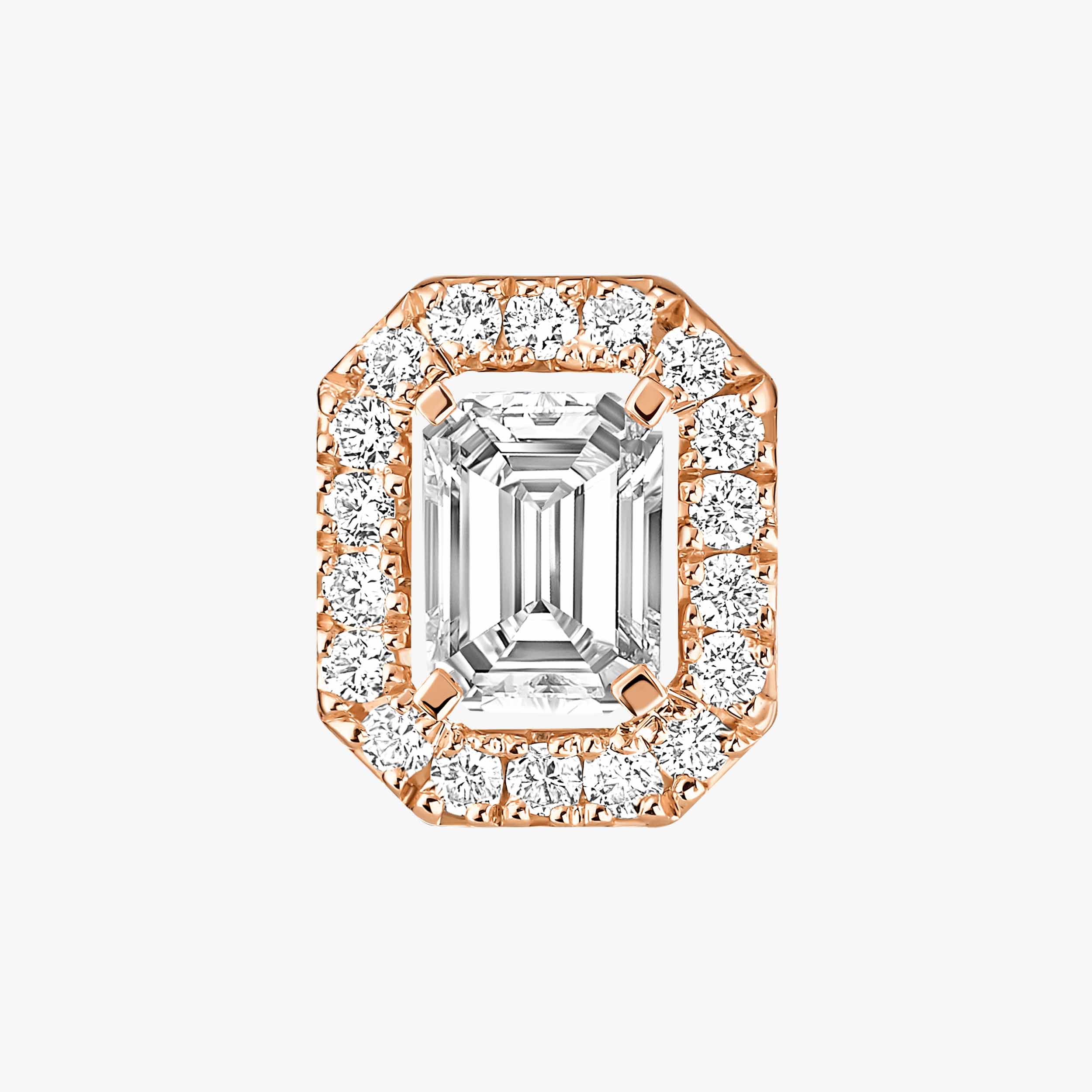 Pink Gold Diamond Earrings 0,10ct My Twin 1+2 | Messika 07004-PG