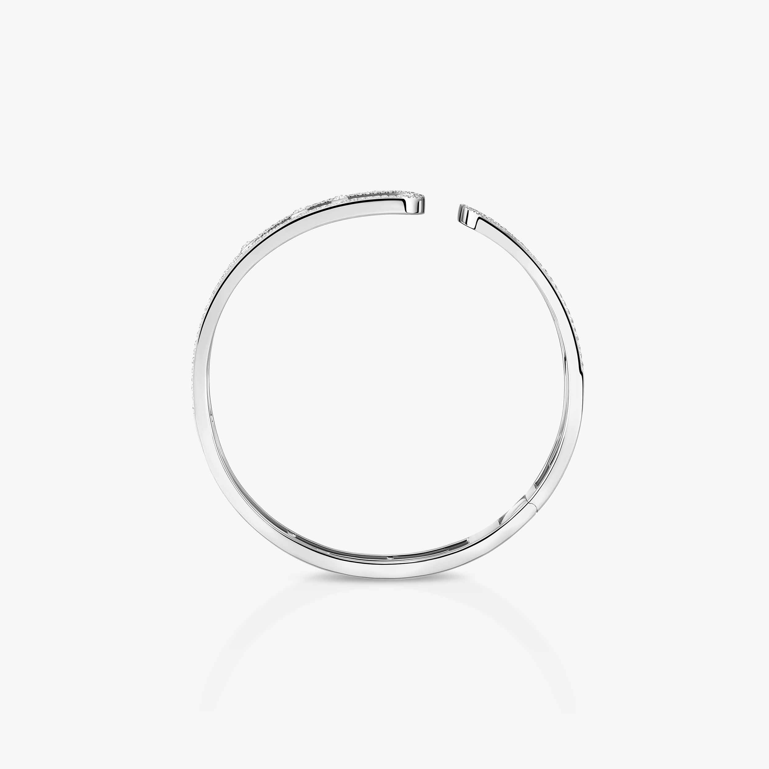 シャランポワ　古月　ホワイトゴールド　バングル　hum好きな方へ ムーヴ テンス》 ホワイトゴールド＆ダイヤモンド バングル|メシカ