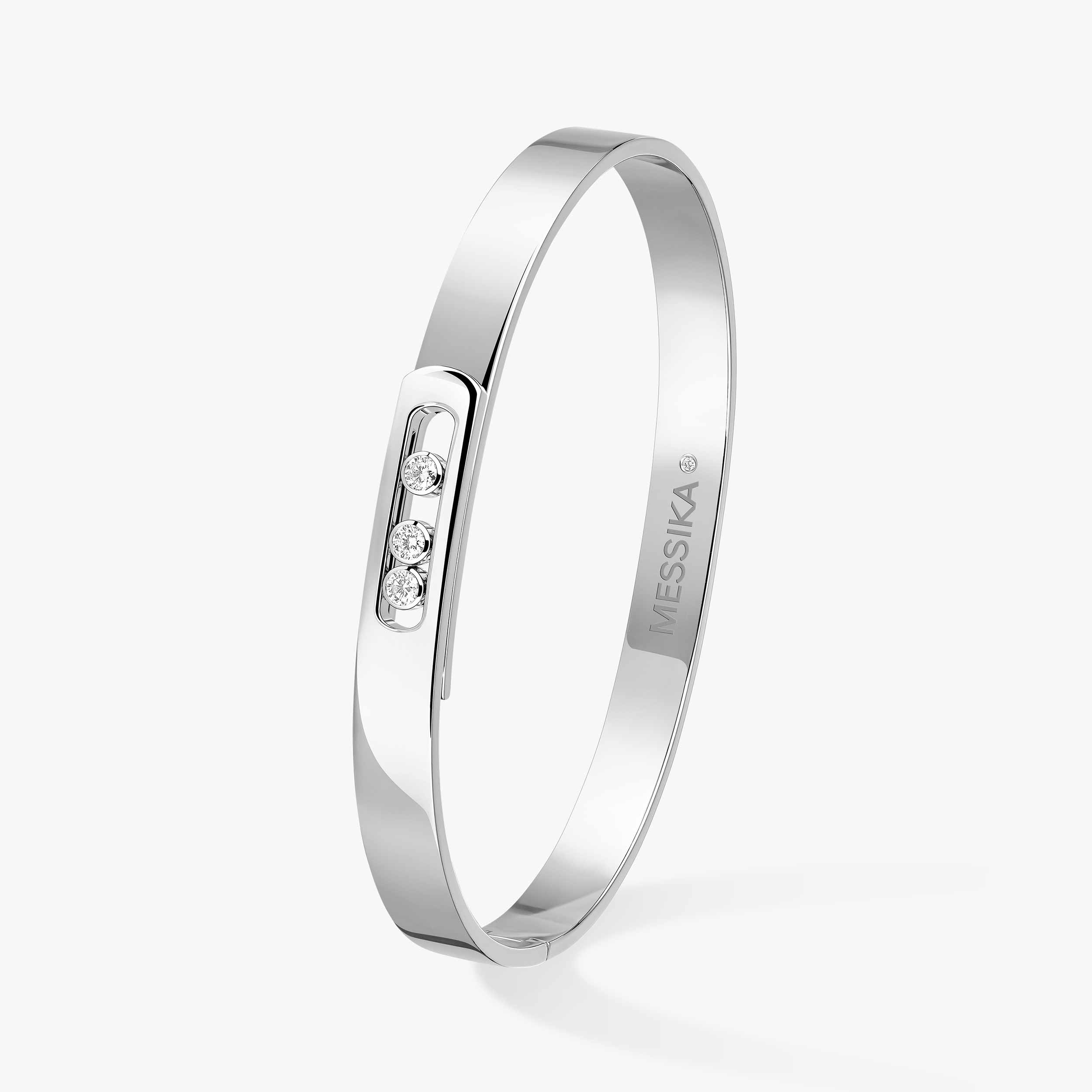 最終価格 マメクロゴウチ NOSHIUME Bangle ノシウメ バングル White Gold Diamond Bangle Bracelet Move Noa | Messika 06368-WG