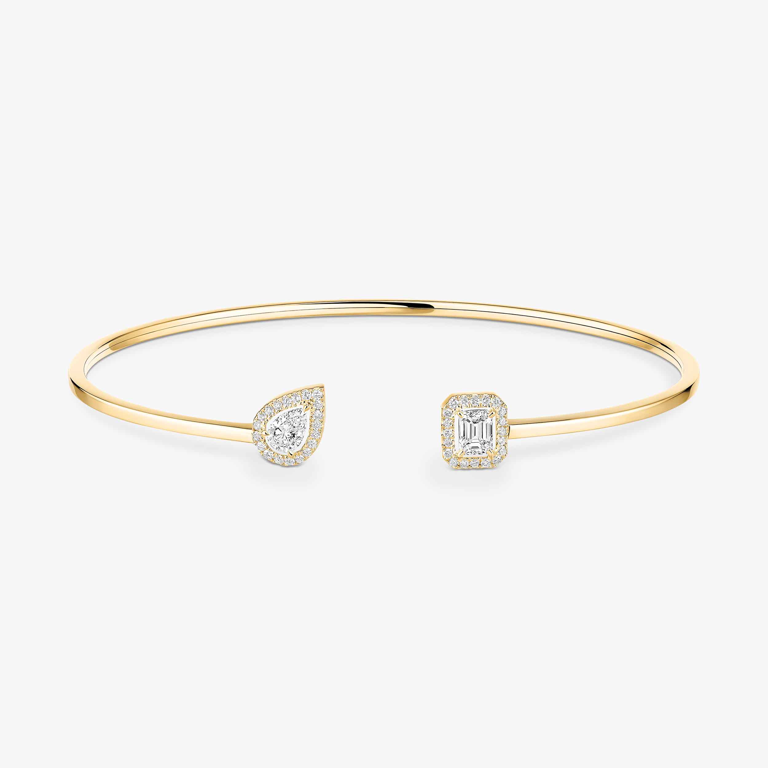 マイ ツイン トワ＆モワ》 イエローゴールド＆ダイヤモンド バングル