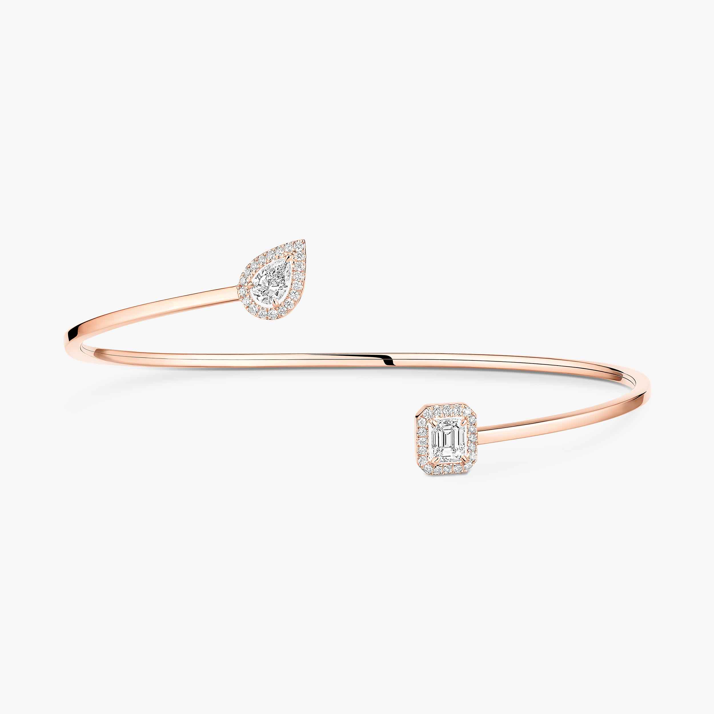 マイ ツイン トワ＆モワ》 ピンクゴールド＆ダイヤモンド バングル