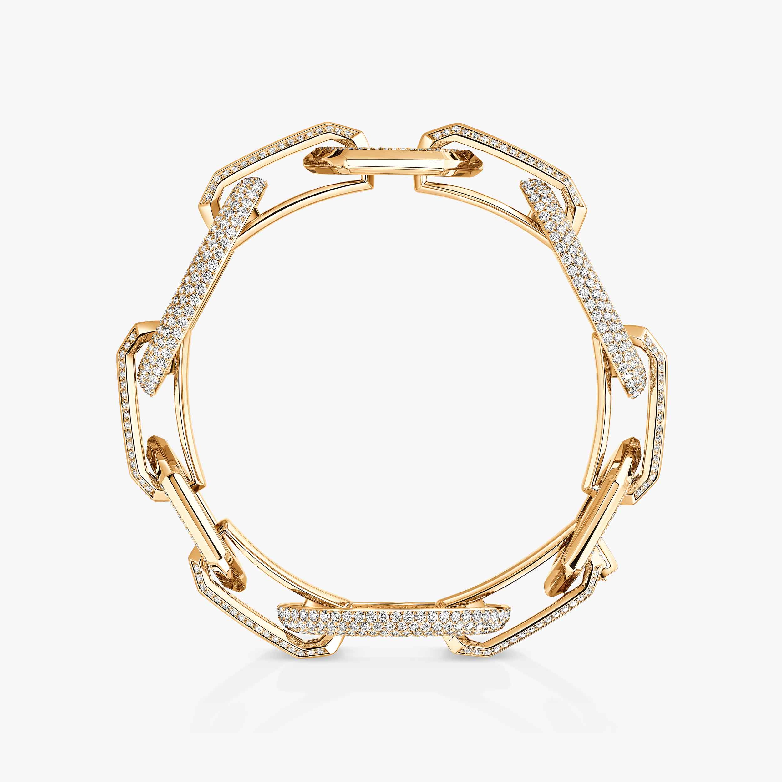 Groove Diamond Bracelet in Yellow Gold | Messika 13498-YG