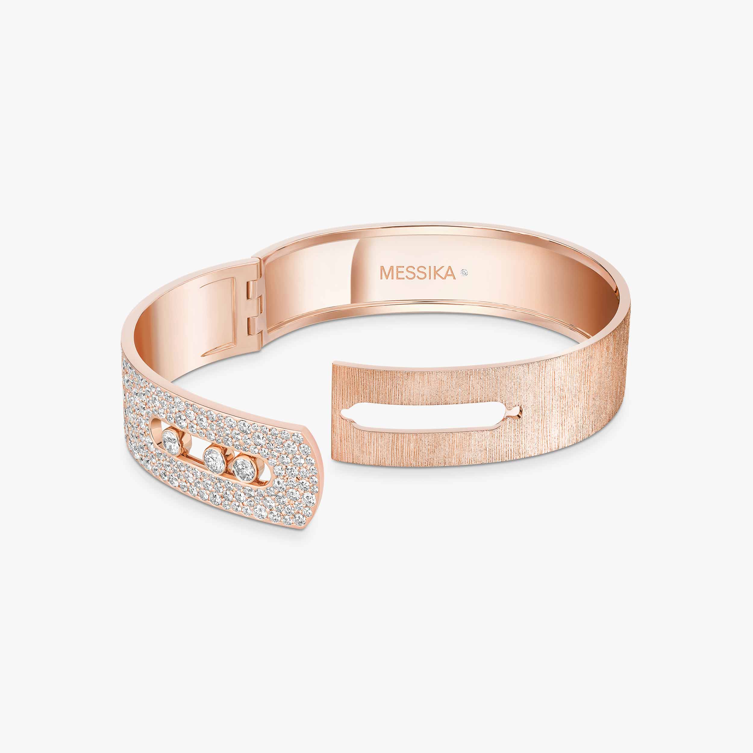 Move Noa Diamond Bracelet in Pink Gold | Messika 14454-PG