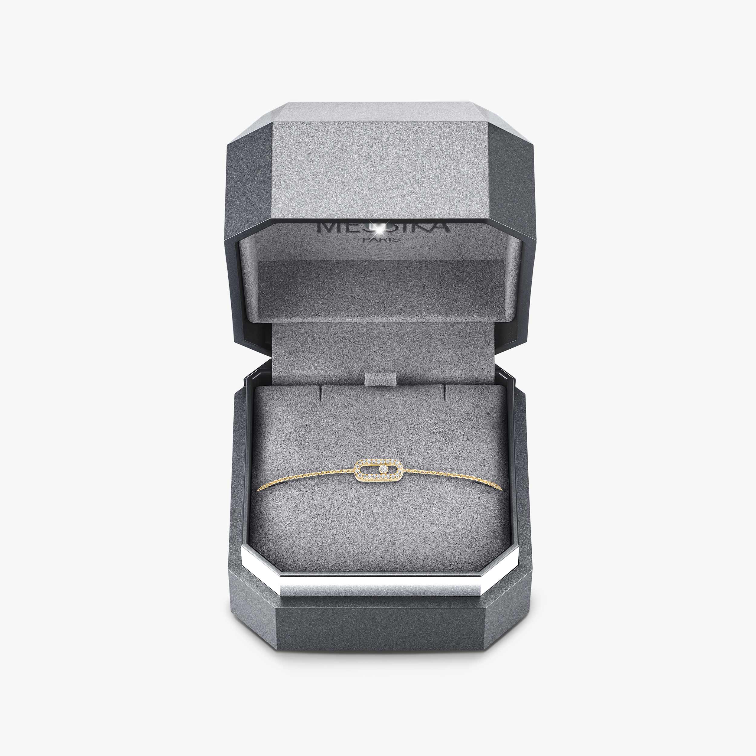 Messika Care(s) Diamond Pavé Bracelet in Yellow Gold | Messika