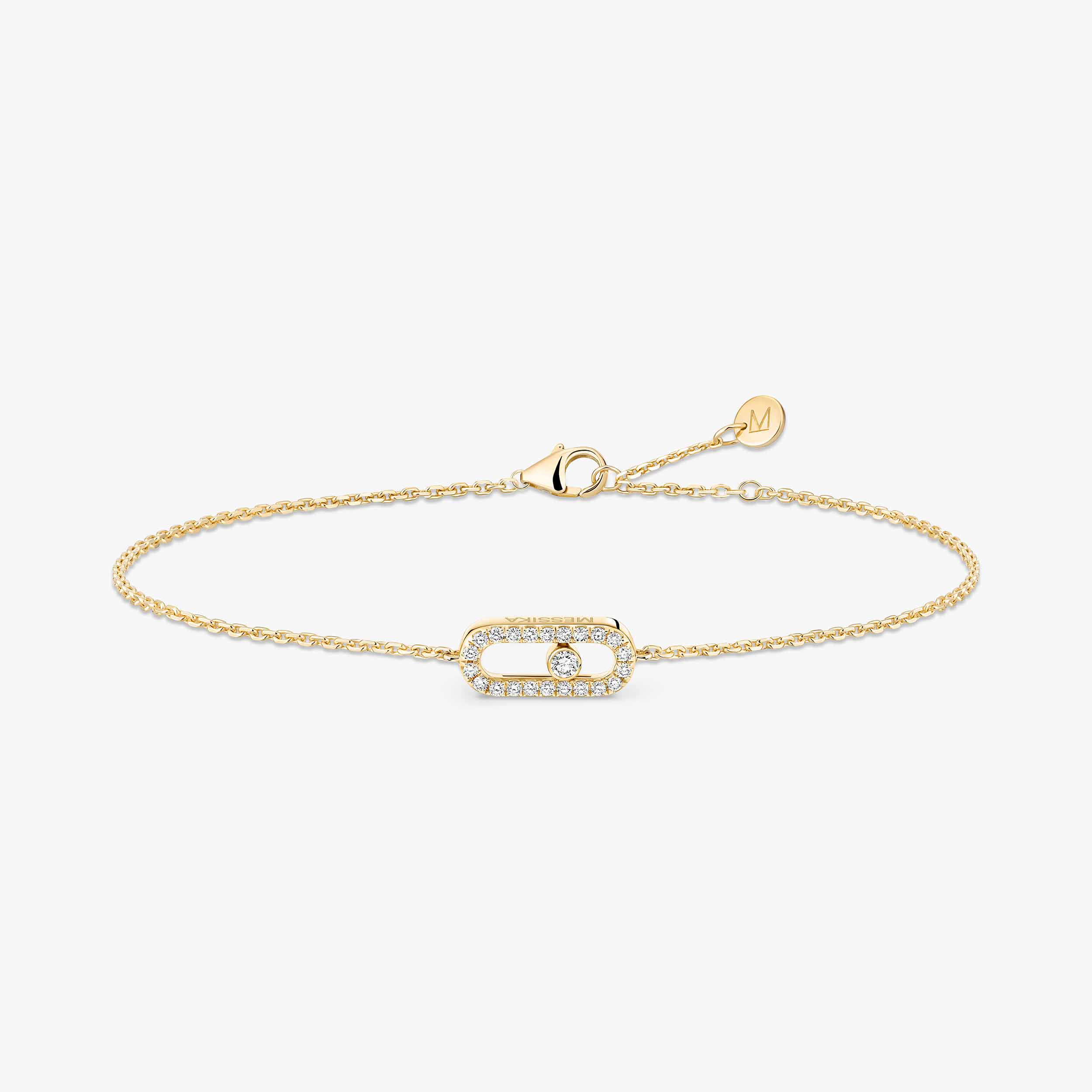 Messika Care(s) Diamond Pavé Children's Bracelet in Yellow Gold
