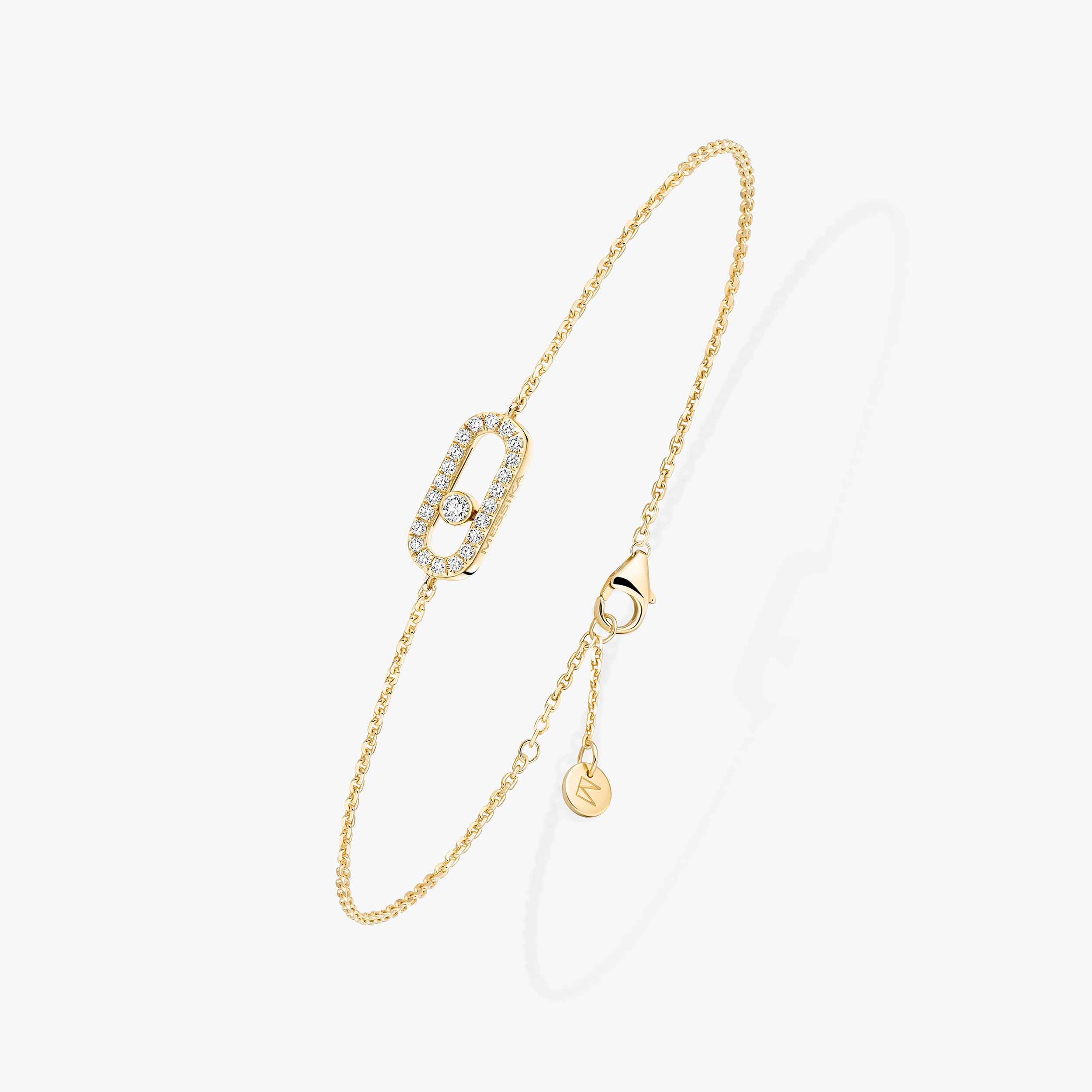Messika Care(s) Diamond Pavé Children's Bracelet in Yellow Gold