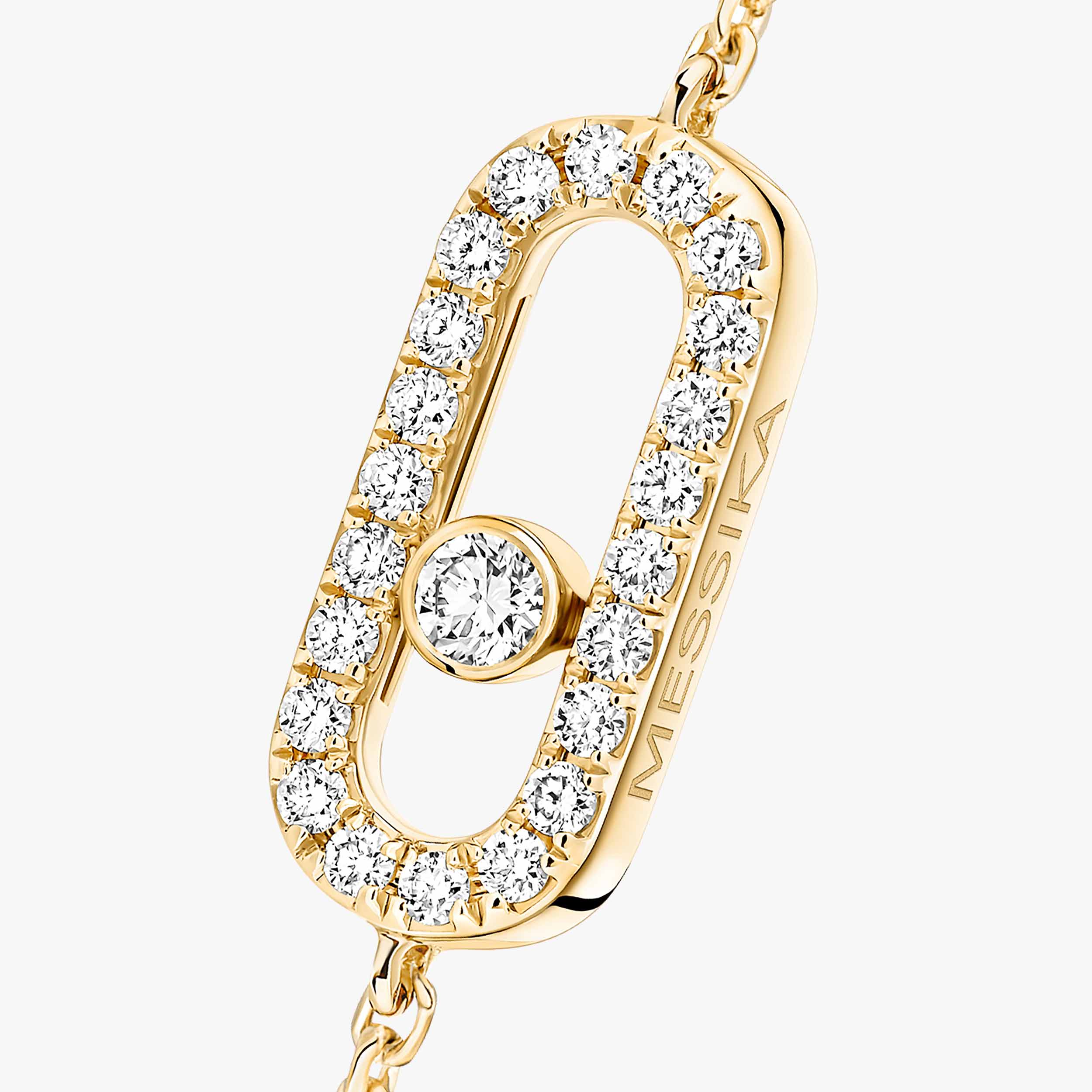 Messika Care(s) Diamond Pavé Children's Bracelet in Yellow Gold