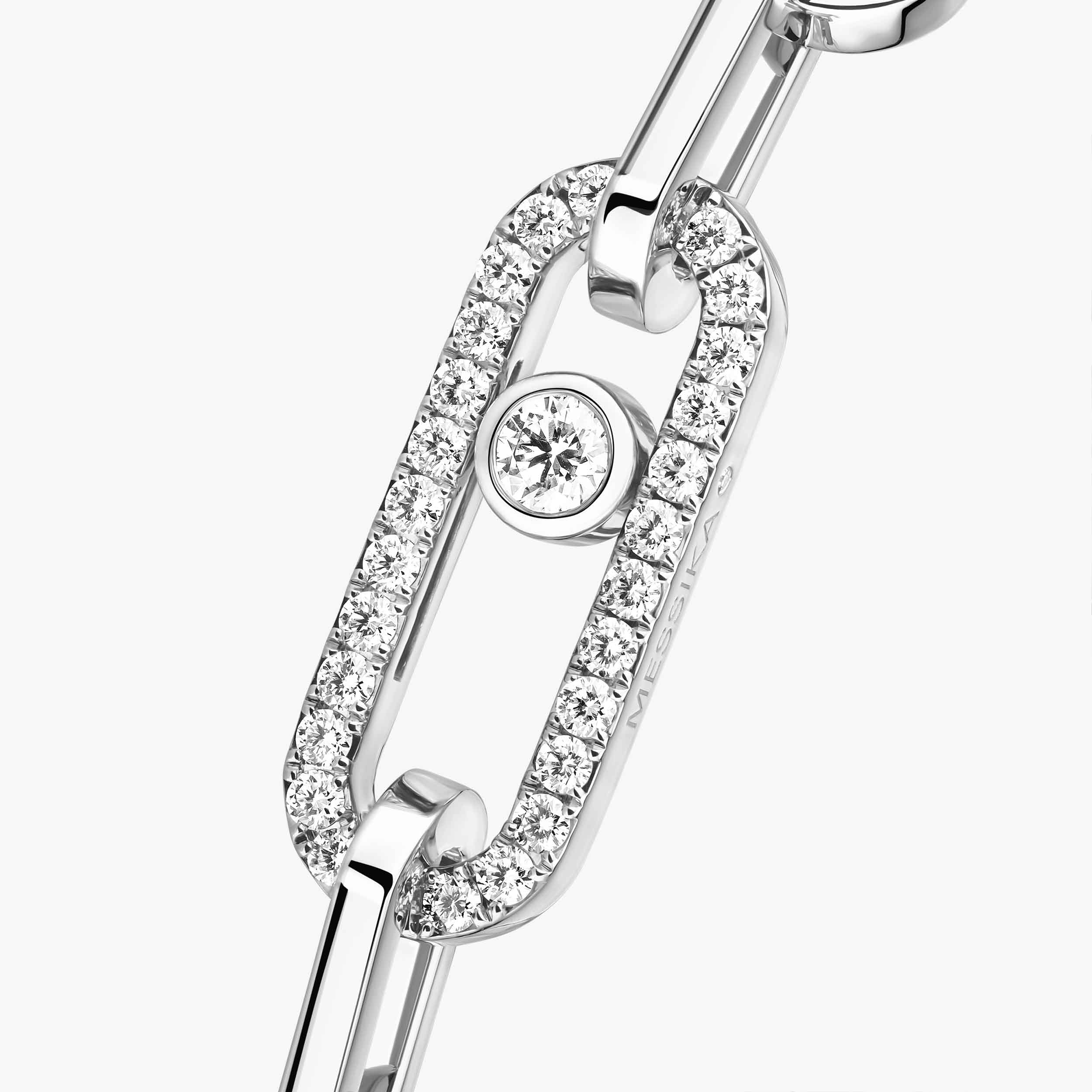 ムーヴ リンク》ホワイトゴールド ダイヤモンド ブレスレット | メシカ ムーヴ リンク》ホワイトゴールド ダイヤモンド ブレスレット | メシカ