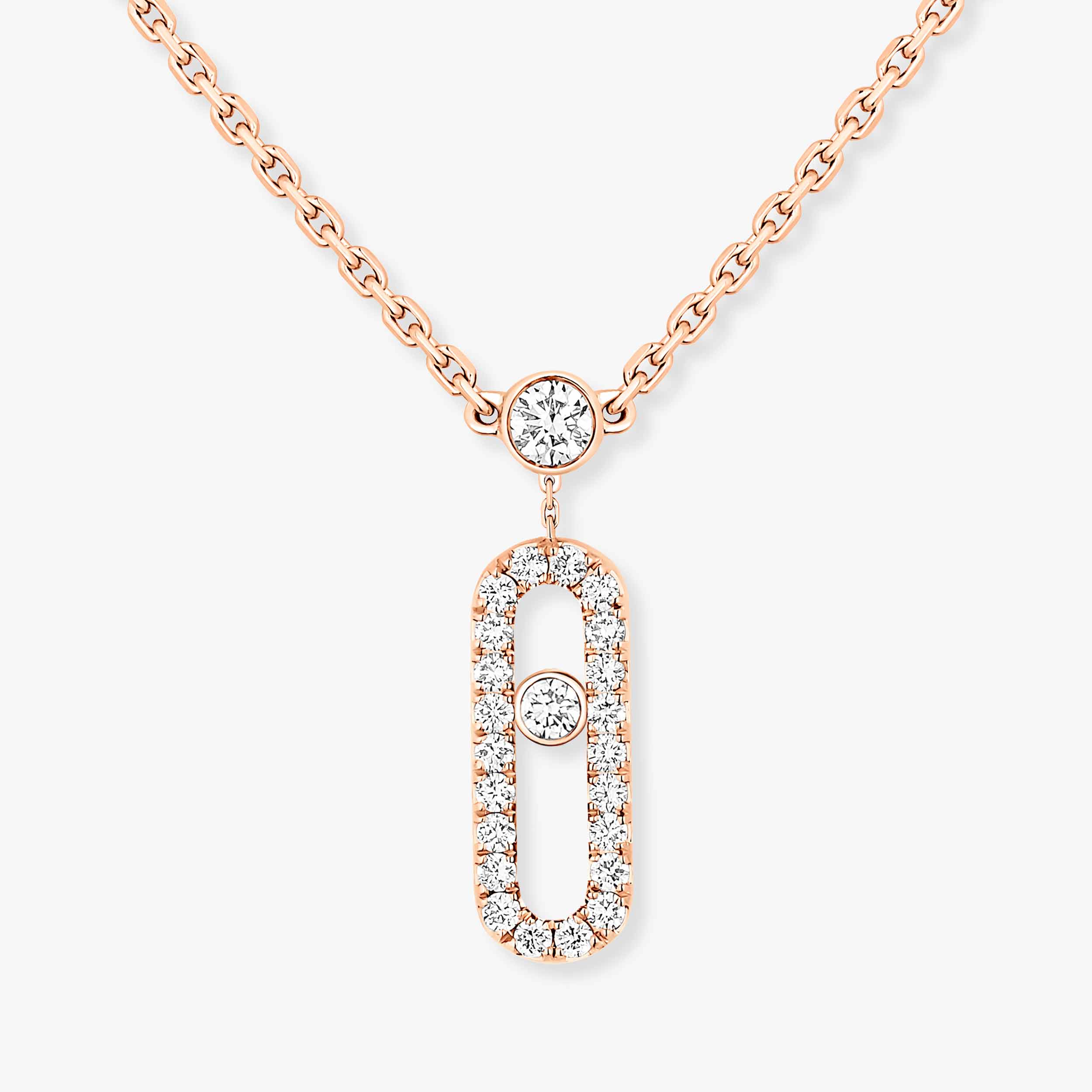 MASAO様2点お纏め「#7ロナウド /G102」「ローマ/アウェイ/G208」 2 Rows White Gold Diamond Necklace Move Uno | Messika 08852-WG