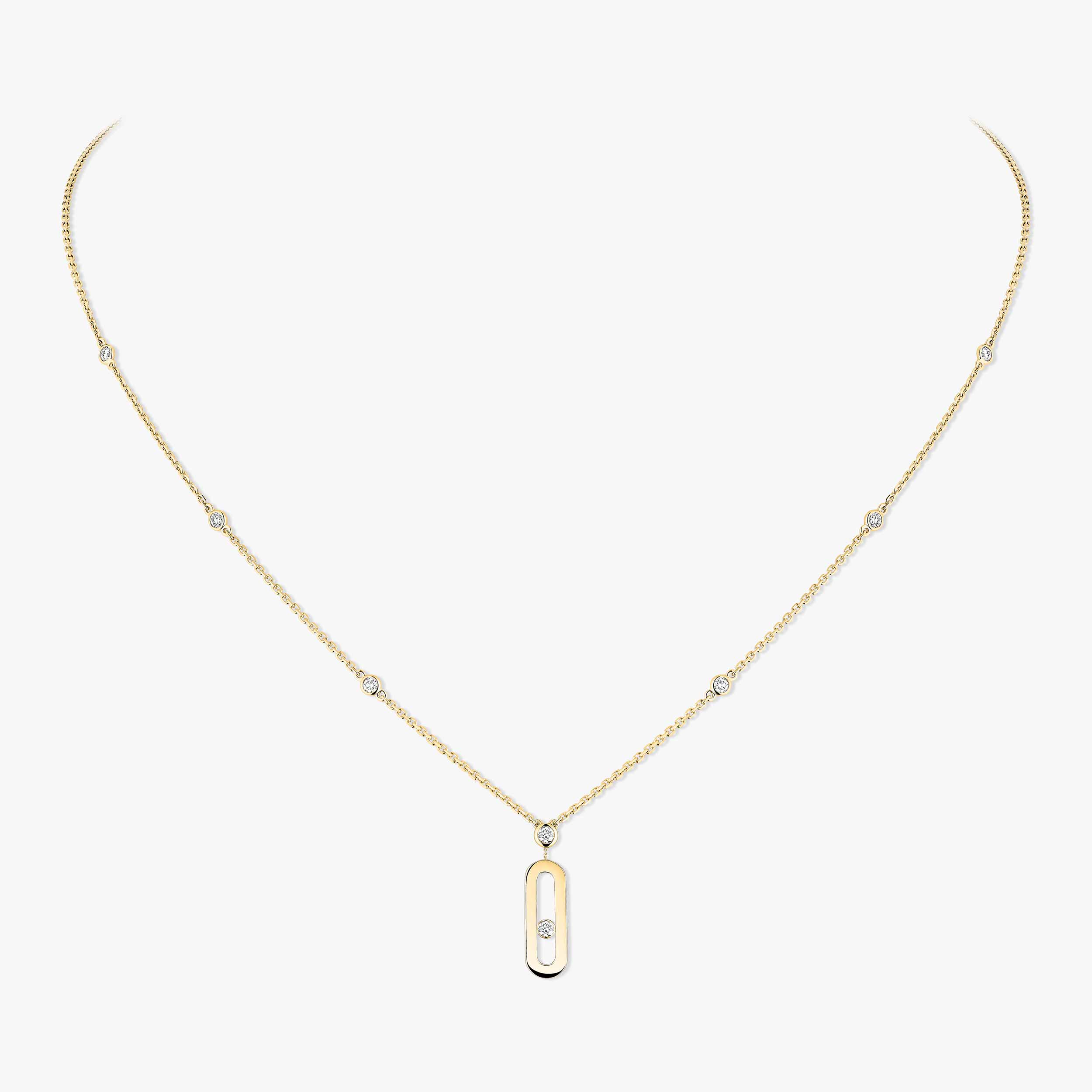 ムーヴ クラシック》 イエローゴールド＆ダイヤモンド ロング