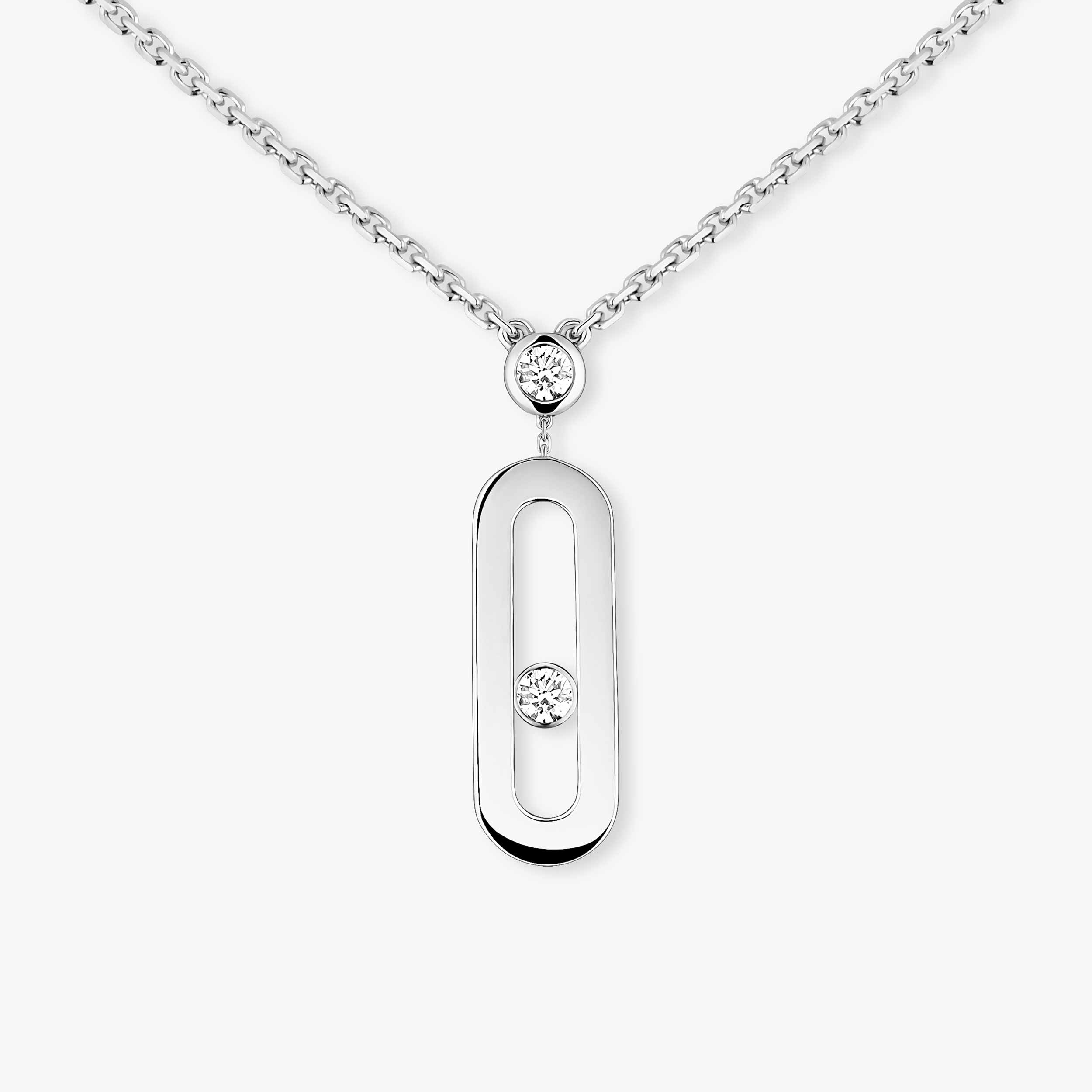 ムーヴ クラシック》 ホワイトゴールド＆ダイヤモンド ロング