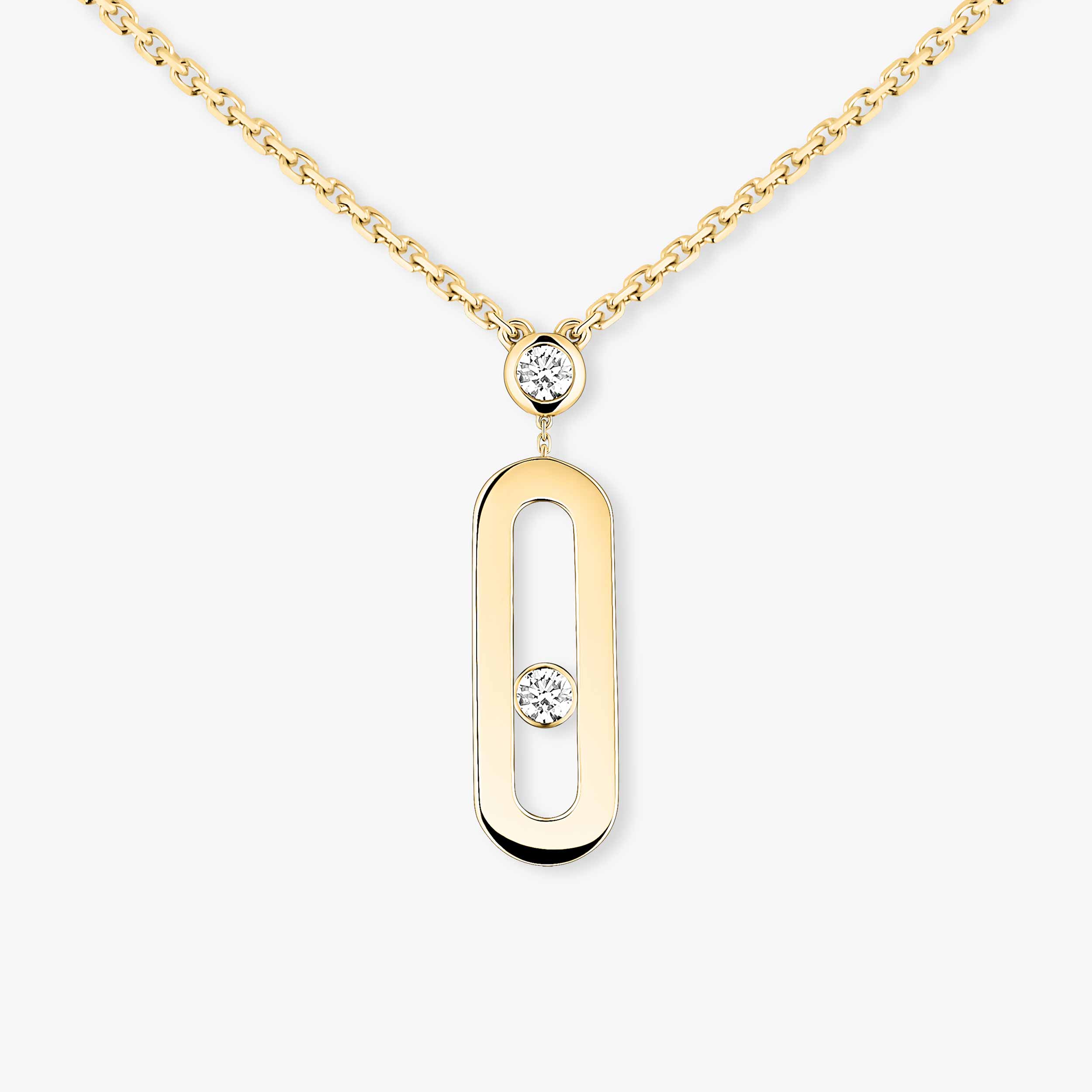 ムーヴ クラシック》 イエローゴールド＆ダイヤモンド ロング