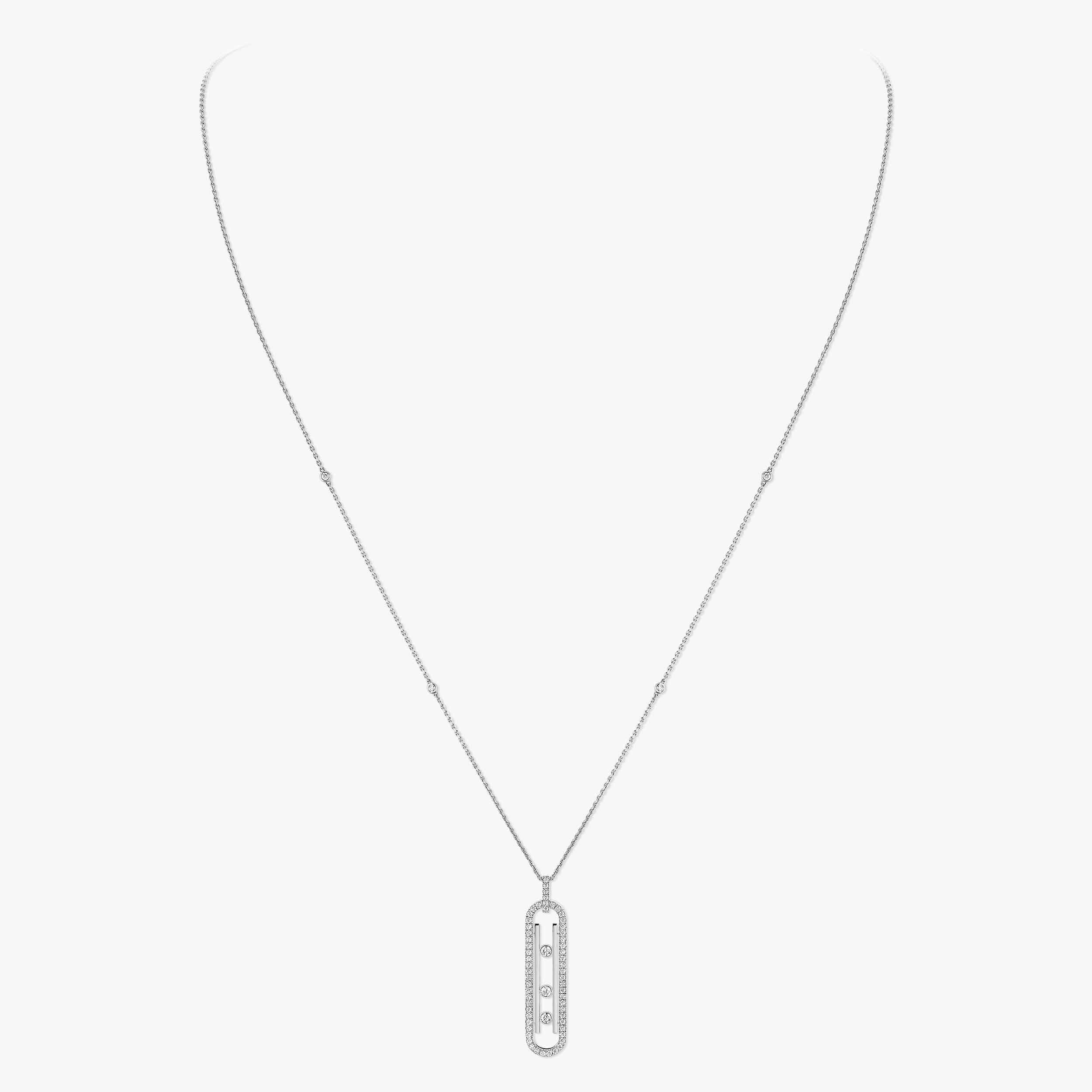 White Gold Diamond Necklace Move 10Th | Messika 10032-WG