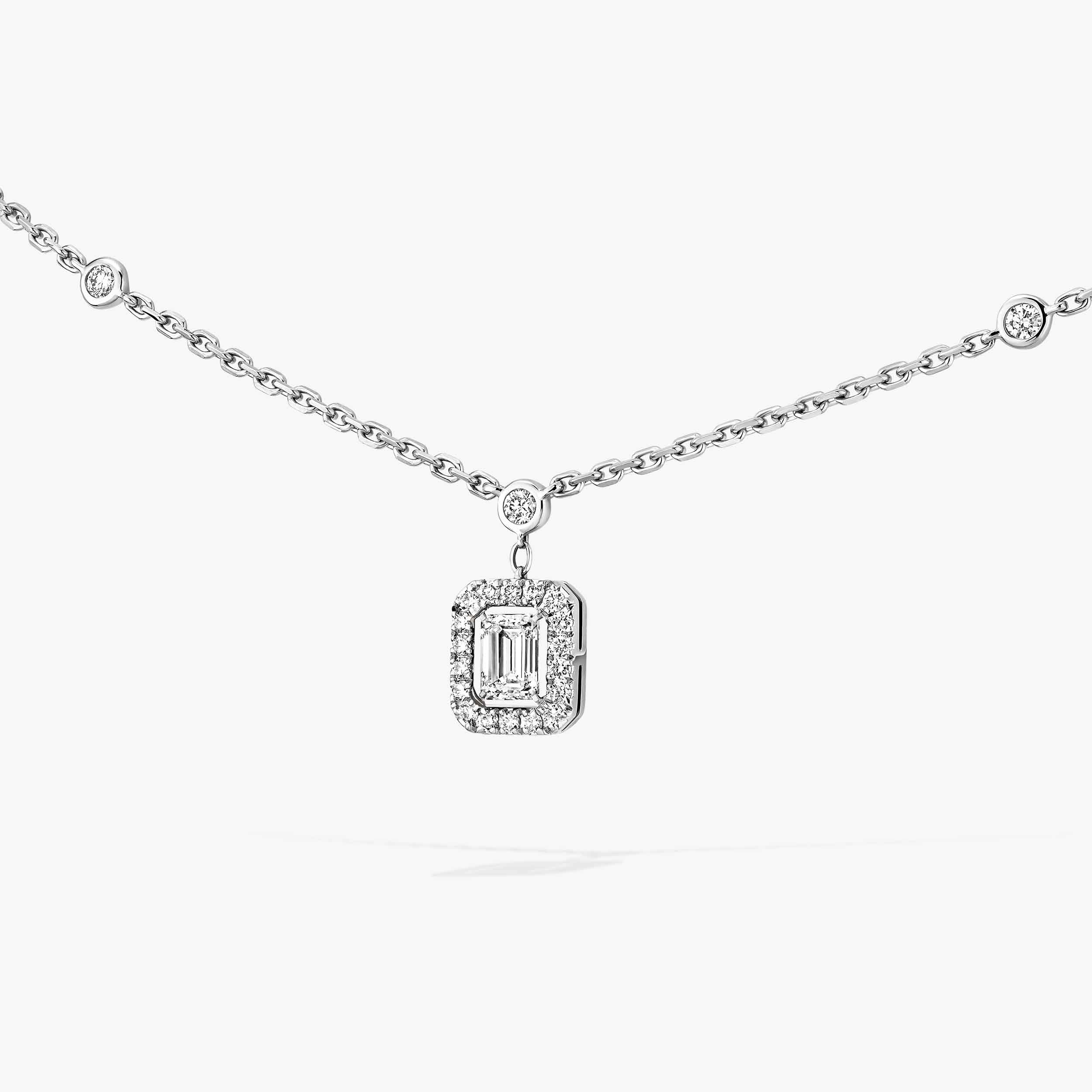 My Twin Diamond Necklace in White Gold | Messika 11945-WG