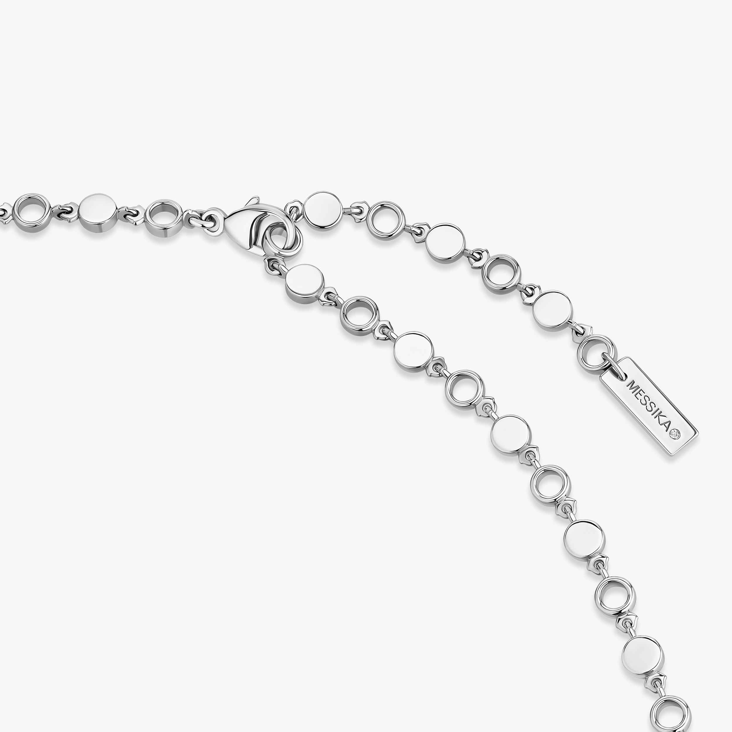 D-Vibes Diamond Tassel Necklace in White Gold | Messika 14257-WG