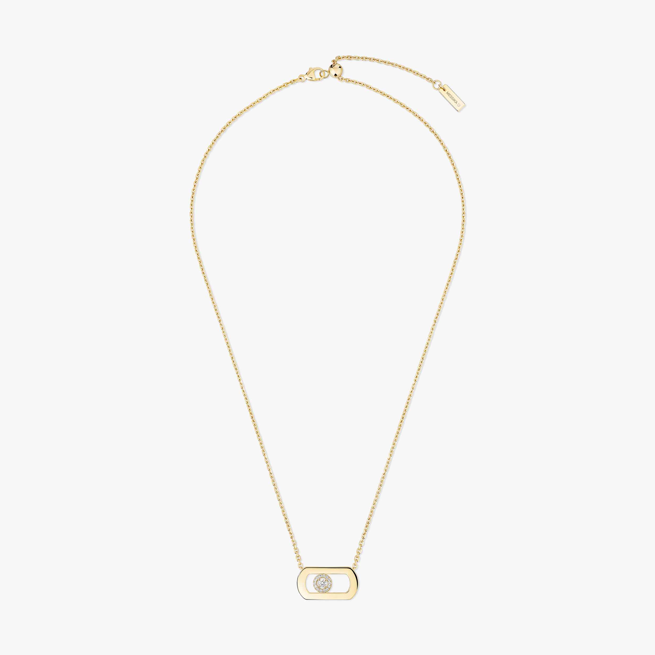 So Move Diamond Necklace in Yellow Gold | Messika 12944-YG