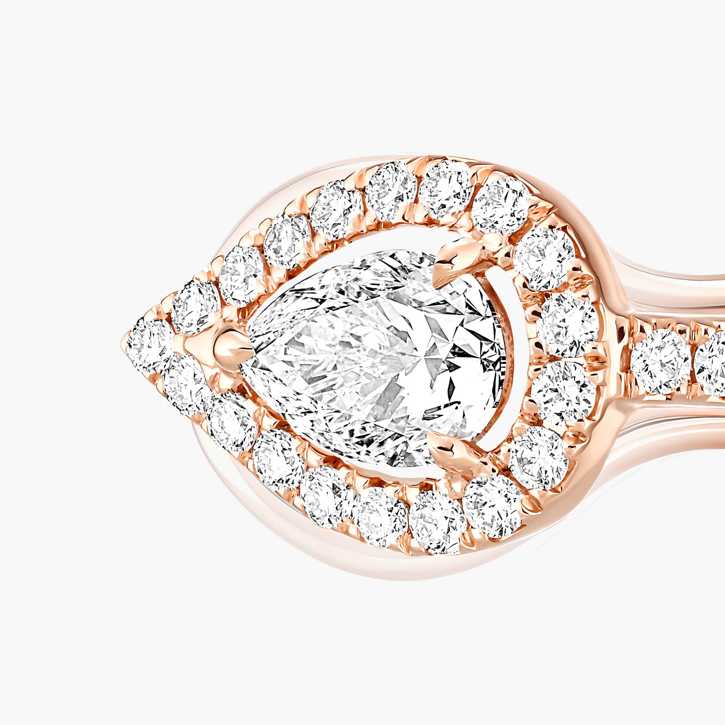 マイ ツイン》 ピンクゴールド＆ダイヤモンド モノ イヤークリップ