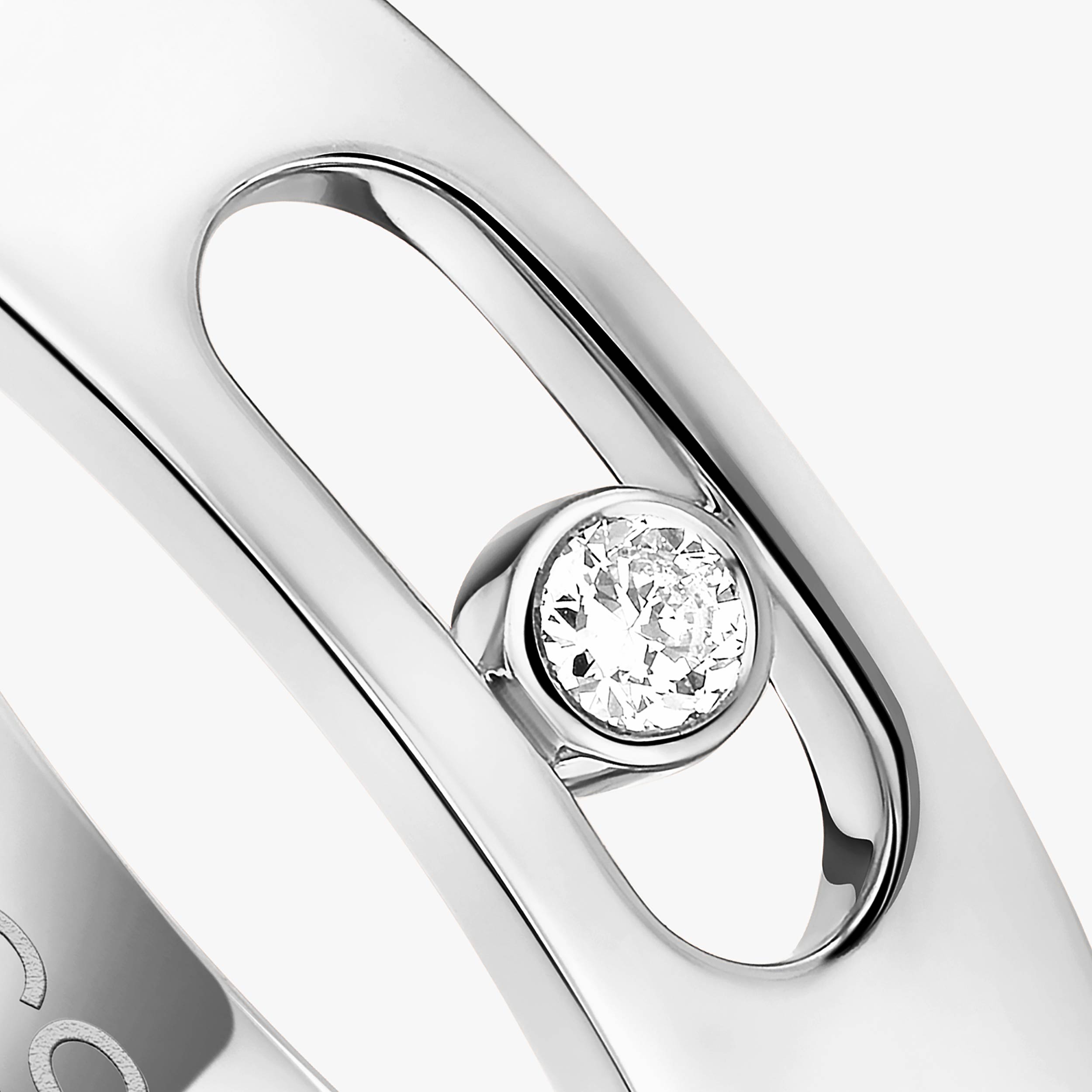 Ring For Her White Gold Diamond Move Joaillerie Wedding Ring 13553-WG