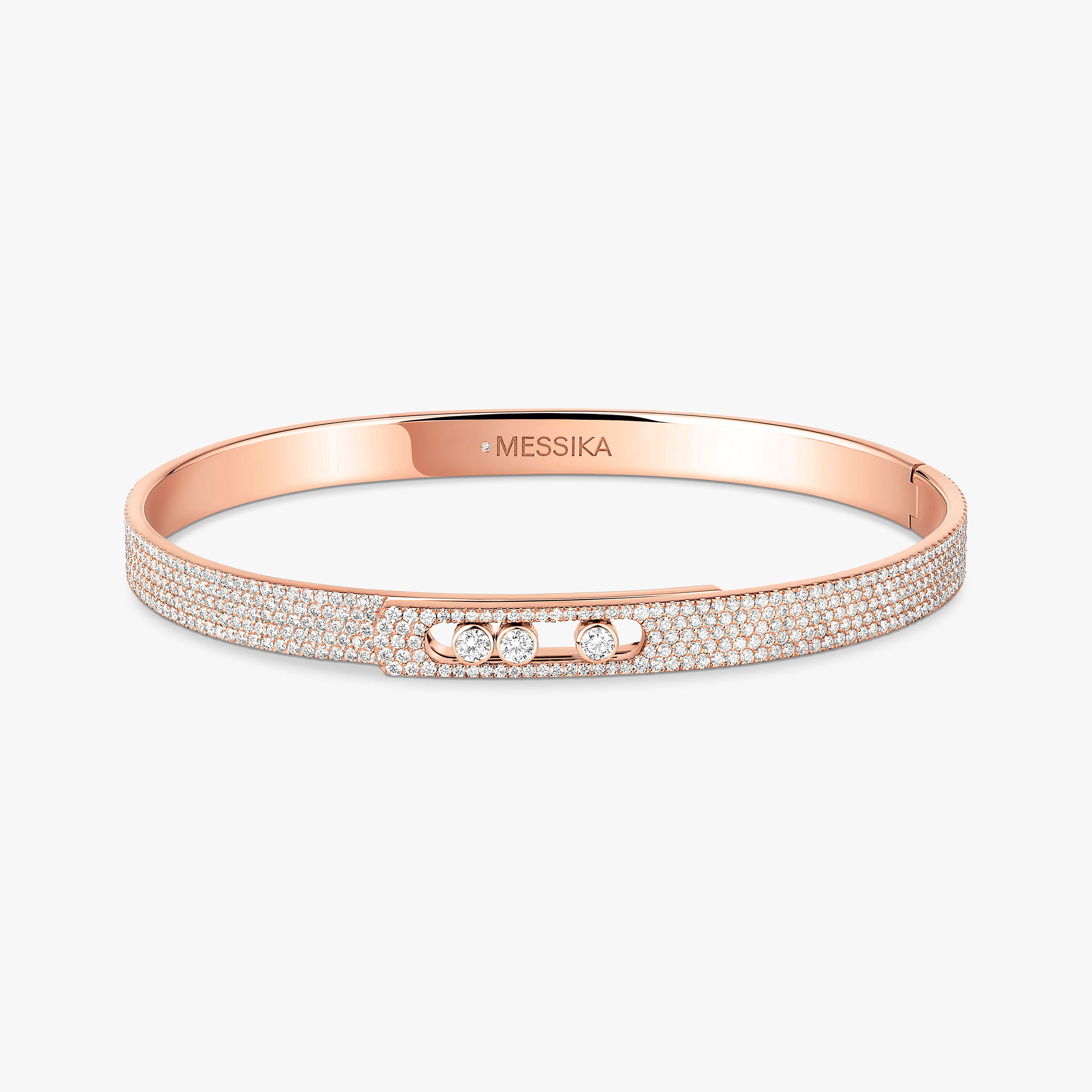 Move Noa PM Full Pavé Bangle Pink Gold For Her Diamond Bracelet 12721-PG