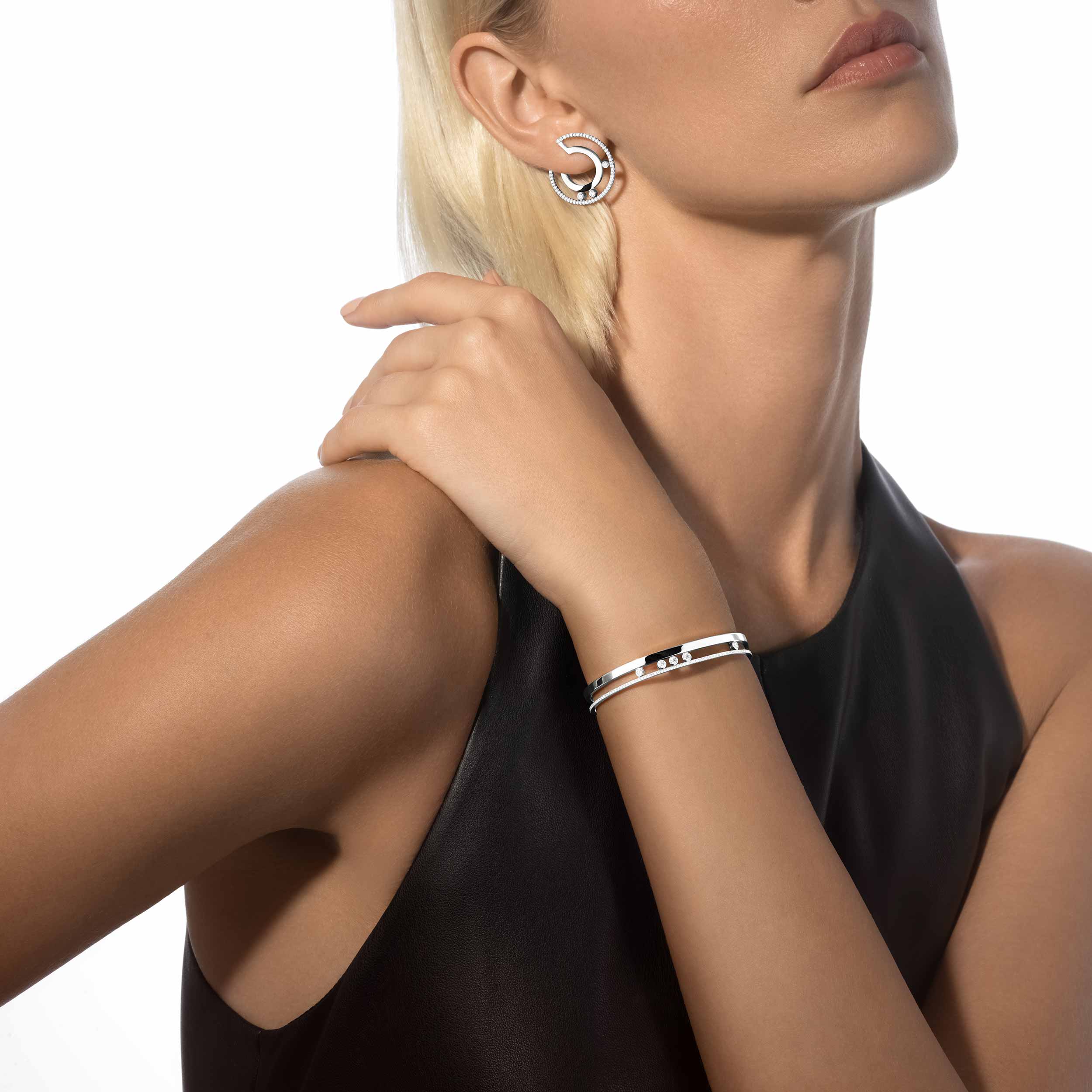 Bangle Move Romane  Für sie Diamant Armband Weißgold 06514-WG