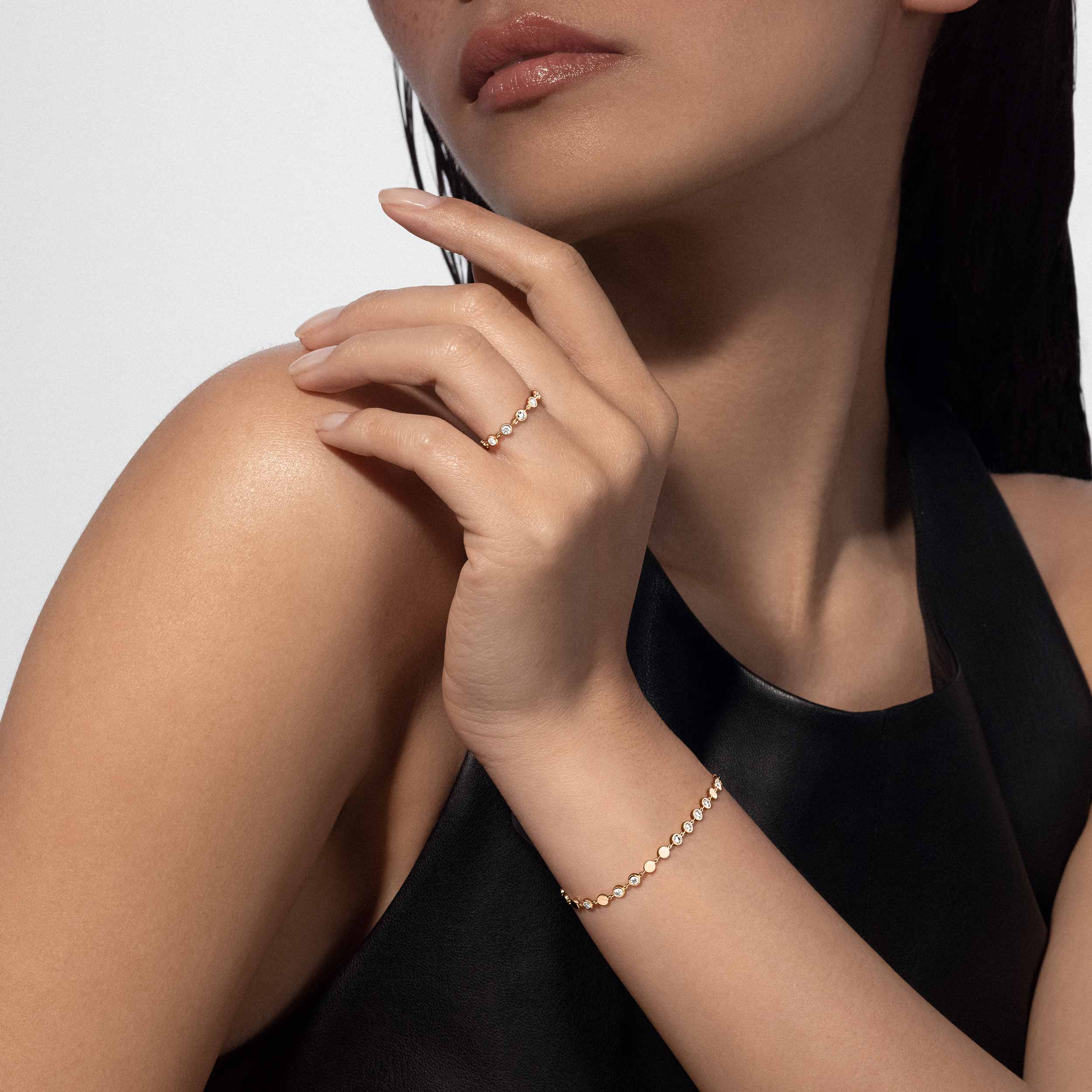 Bracelet Femme Or Jaune Diamant D-Vibes PM 12350-YG