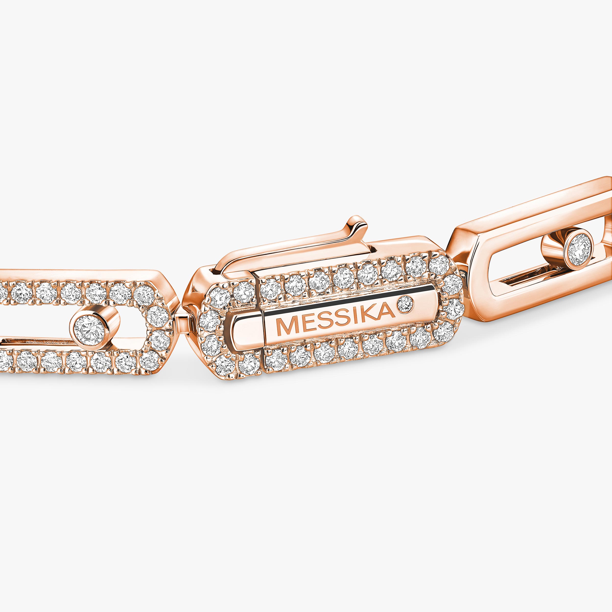 Imperial Move SM Diamond Bracelet in Pink Gold | Messika 13911-PG