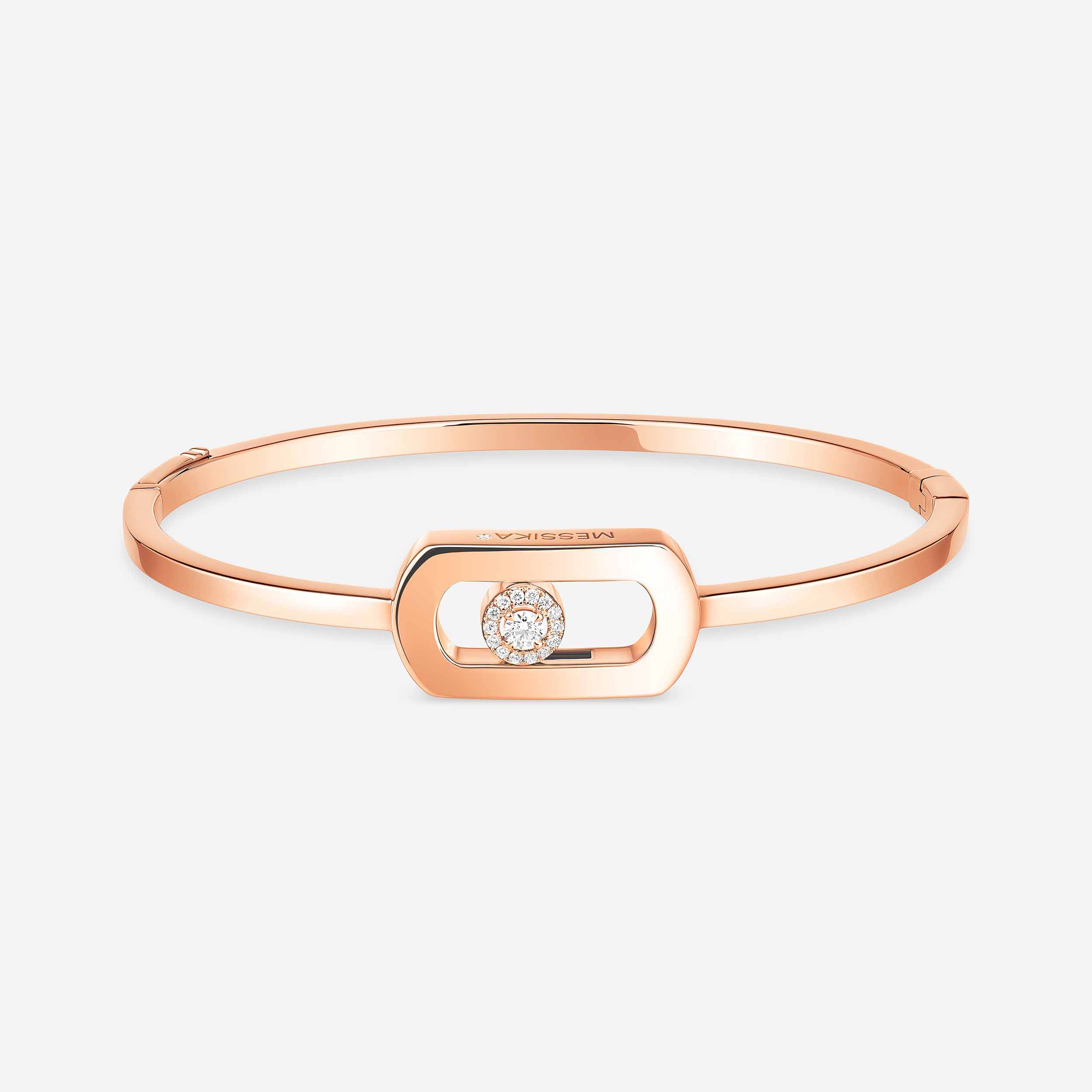 Bracelet For Her Pink Gold Diamond سوار So Move صلب 13757-PG