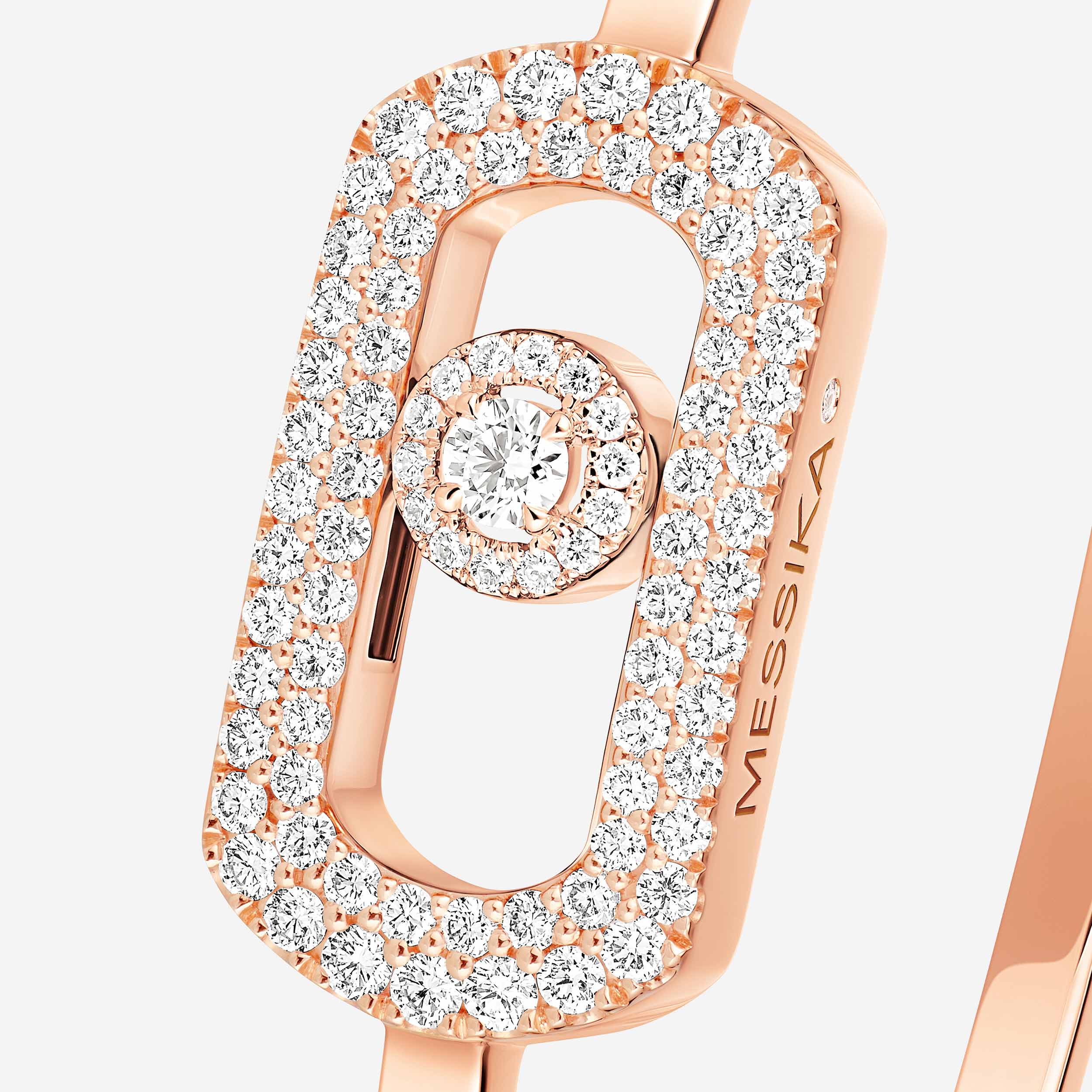 Bracelet For Her Pink Gold Diamond Esclava So Move con Pavé 13428-PG