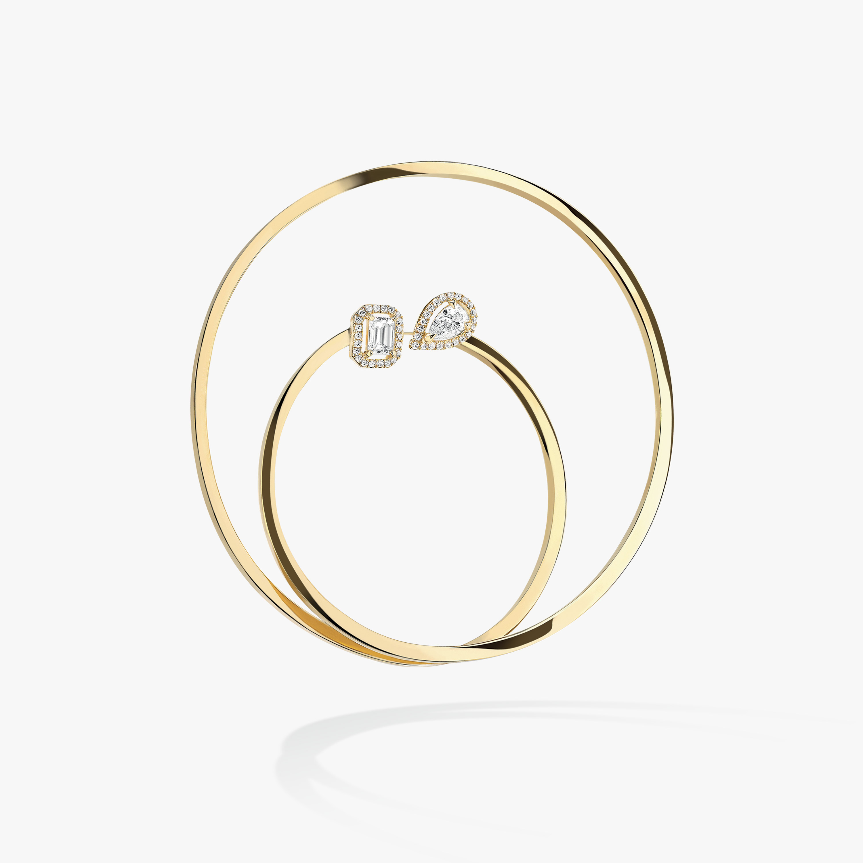 Boucles d'oreilles Femme Or Jaune Diamant My Twin Mono Hoop 2x0,25ct 07445-YG