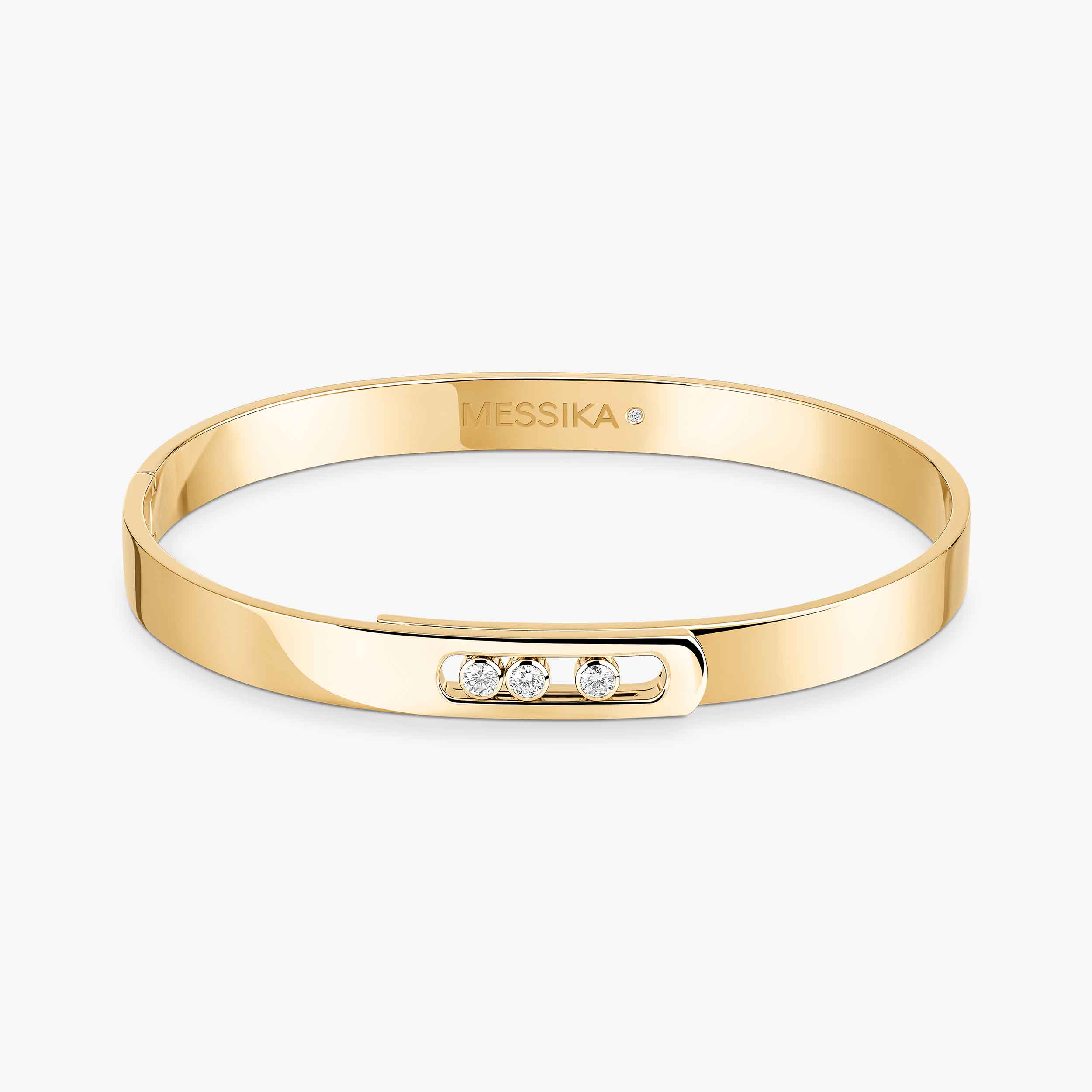Yellow Gold Diamond Bangle Bracelet Move Noa | Messika 06368-YG