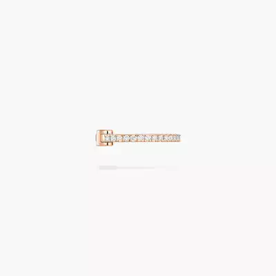 Pink Gold Diamond Single Earrings Gatsby | Messika 10031-WG