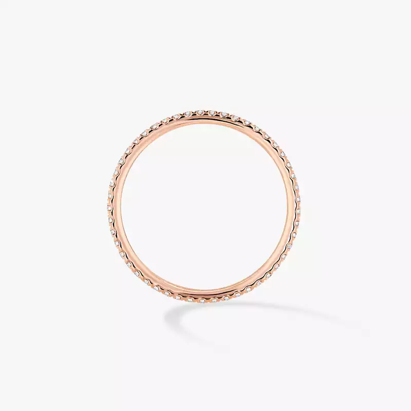 Gatsby XS Wedding Ring Pink Gold For Her Diamond Ring 05064-PG