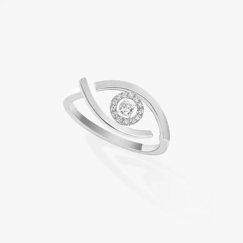 Lucky Eye White Gold For Her Diamond Ring 10036-WG