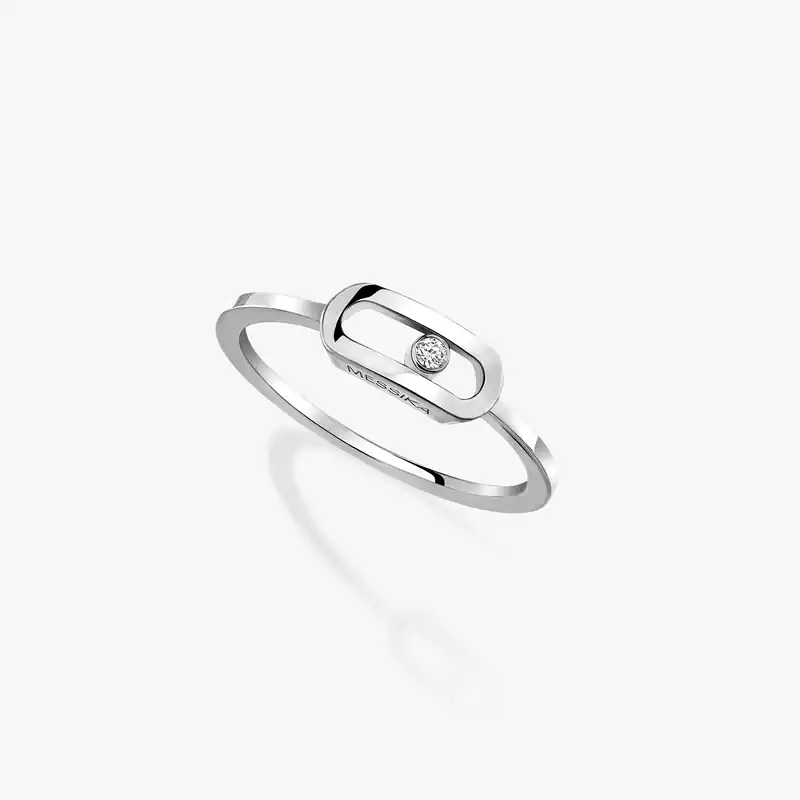 Bague Femme Or Blanc Diamant Move Uno Or 10055-WG