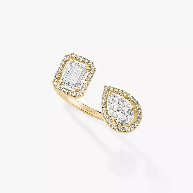 My Twin Toi & Moi 0.60ct x2 Yellow Gold For Her Diamond Ring 06502-YG