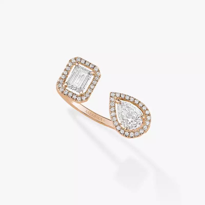 My Twin Toi & Moi 0.40ct x2 Pink Gold For Her Diamond Ring 06501-PG