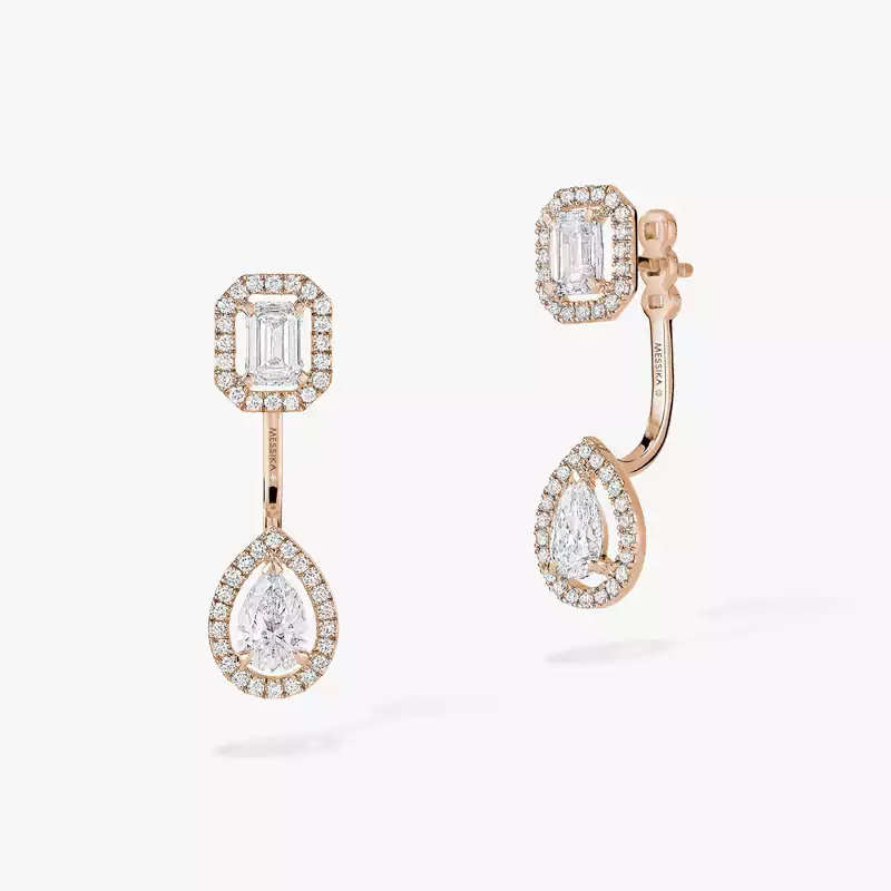 Boucles d'oreilles Femme Or Rose Diamant My Twin Toi & Moi 0,30ct x2 06505-PG