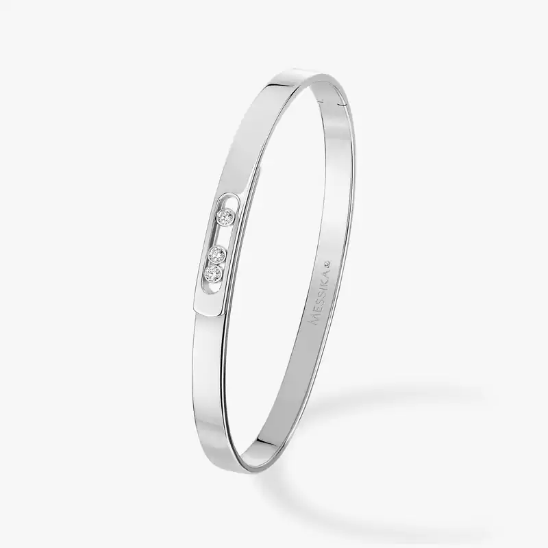 Bracelet Femme Or Blanc Diamond Move Noa Bangle PM 10092-WG