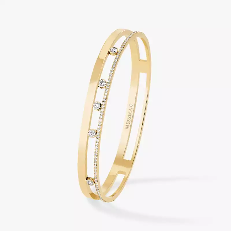 Bracelet Femme Or Jaune Diamond Bangle Move Romane 06514-YG